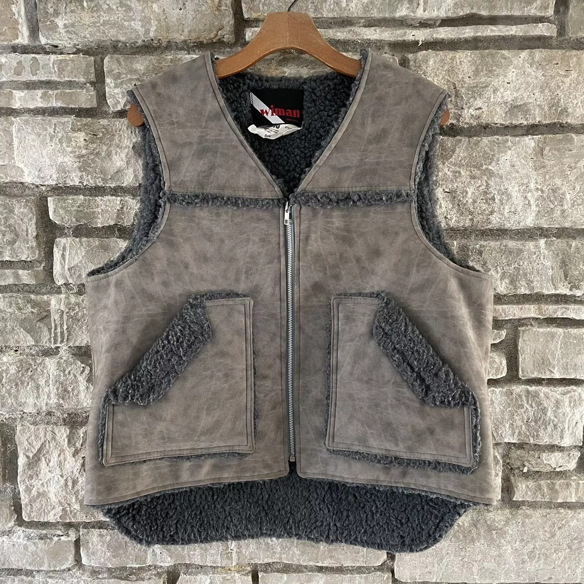 Carhartt Vests Carhartt × Vintage 1990s Wiman Work Vest Made in USA Gray
