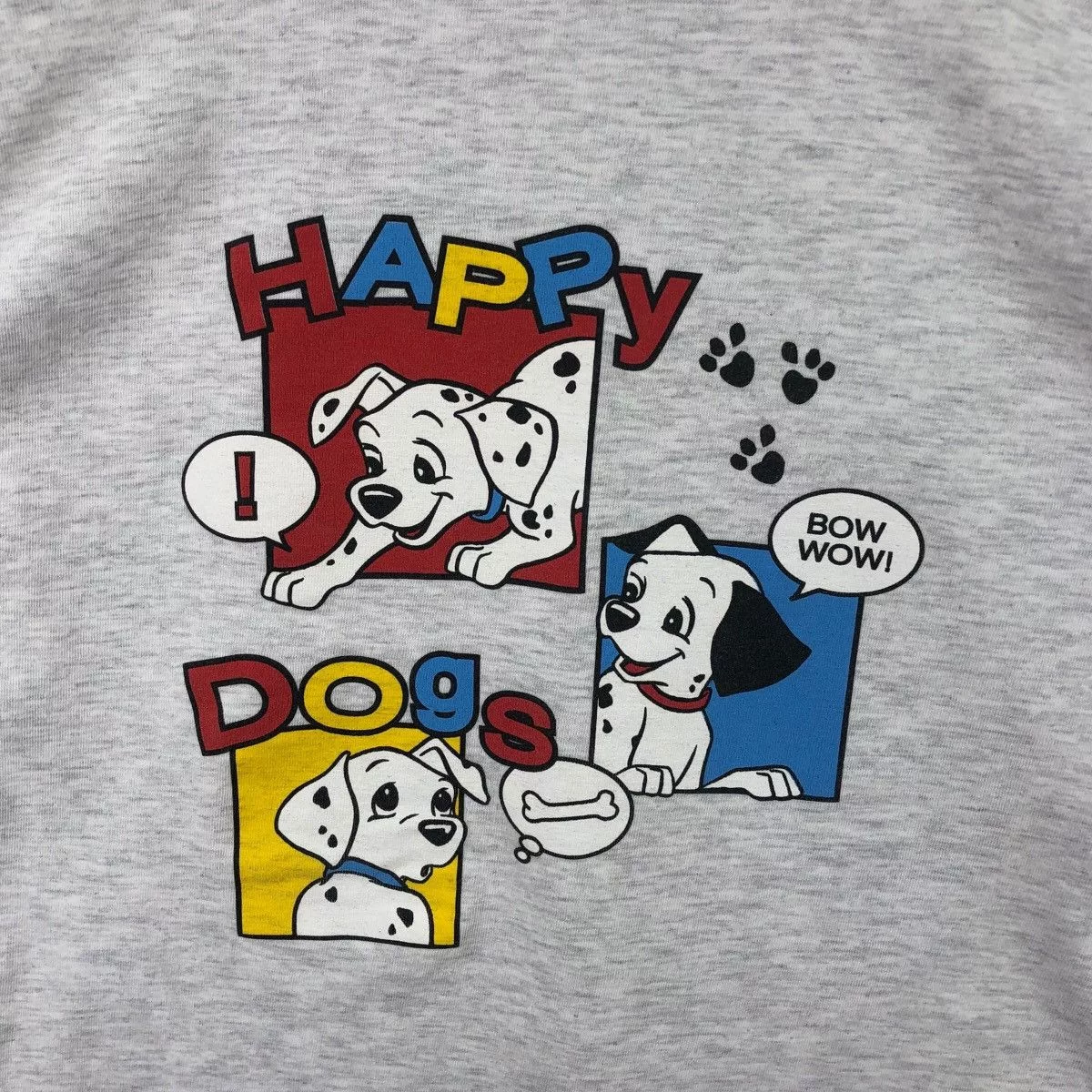 Disney Short Sleeve T Shirts Disney × Vintage Pick!! Vtg 90's DISNEY 101 Dalmatians Top Tee Tshirt Gray