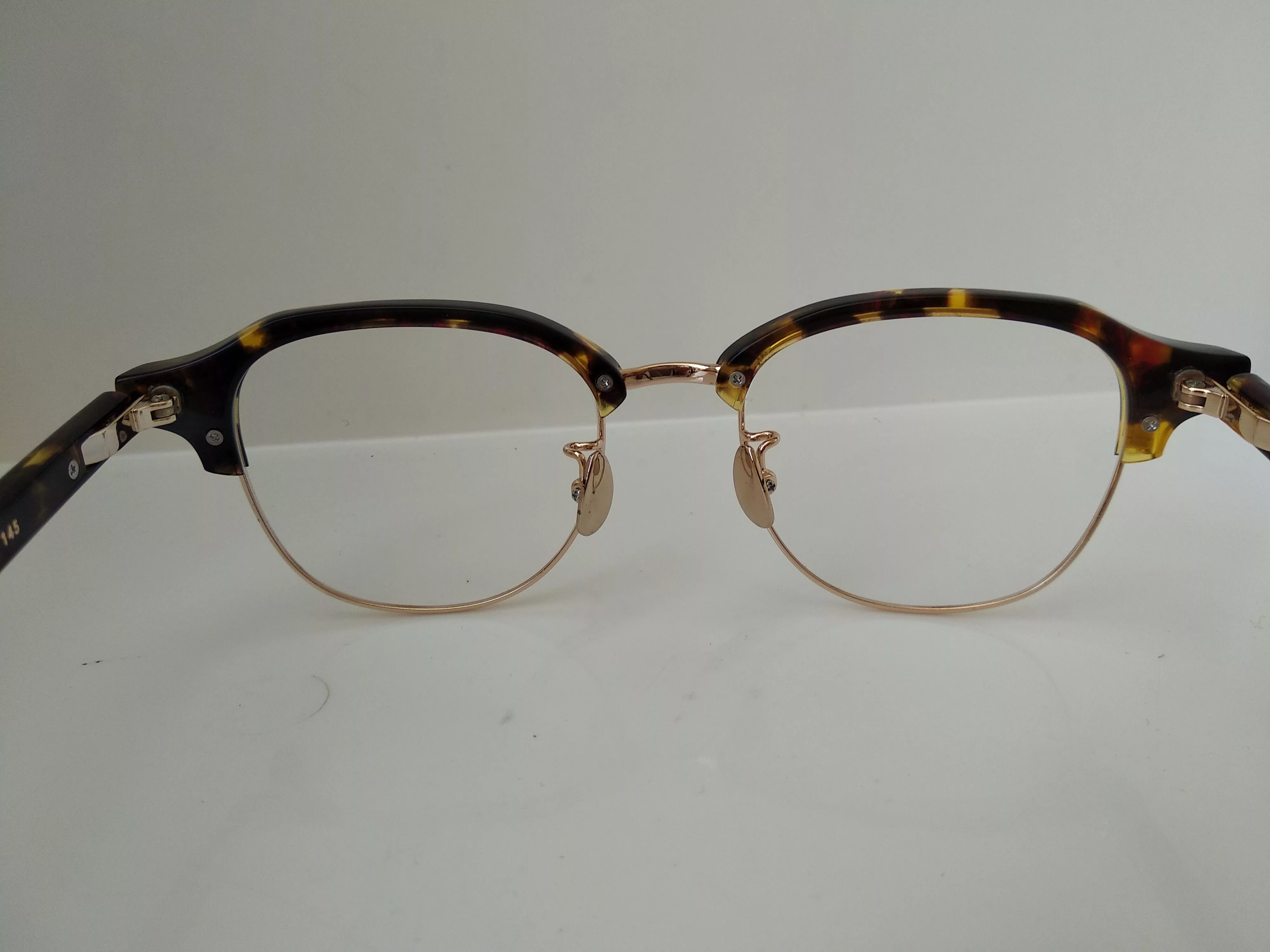 Other Glasses Other Mod Malcolm X Tortoise Gold Eyeglasses Frame Multi