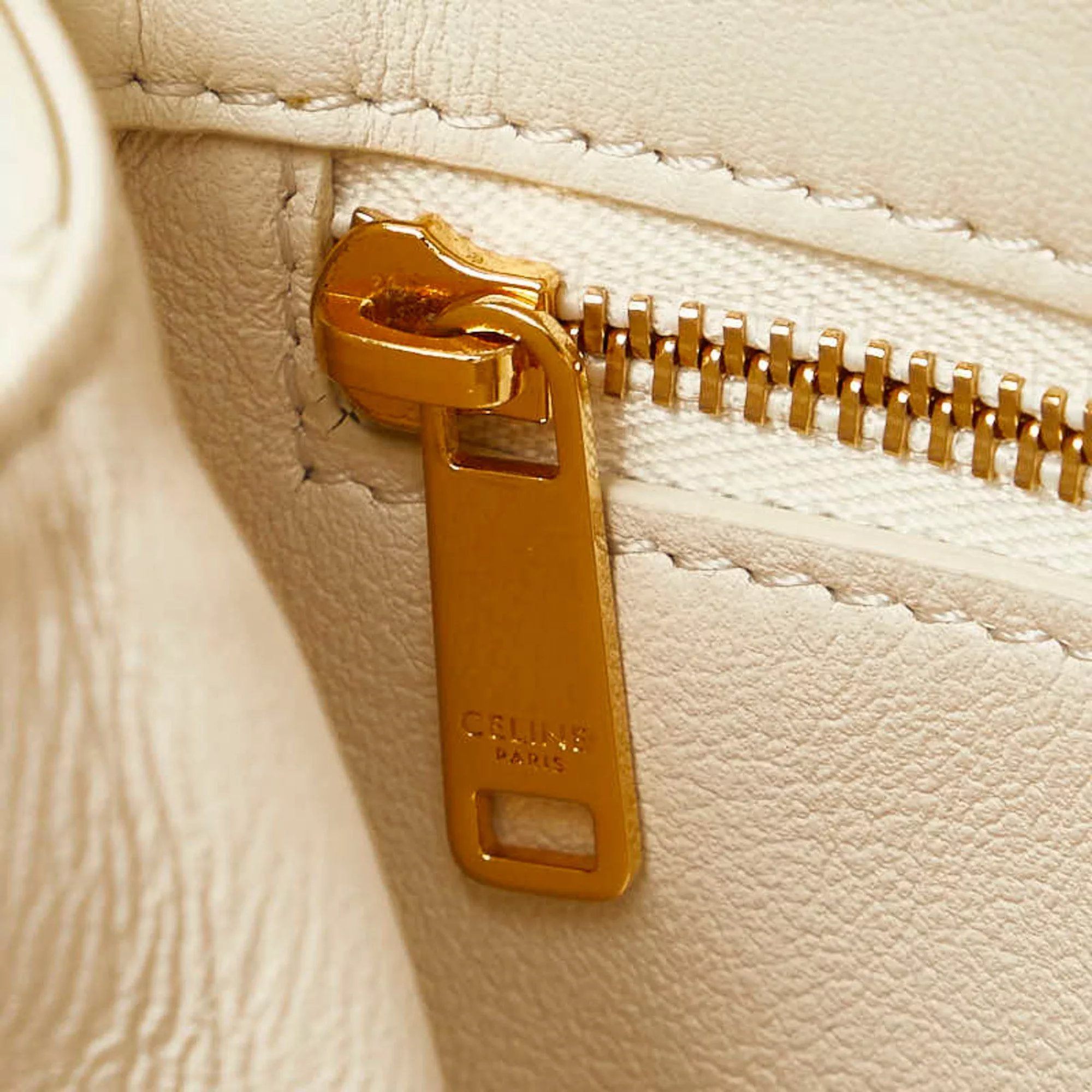 Celine Other CELINE Medium Taboo Shoulder Bag White Leather Women's