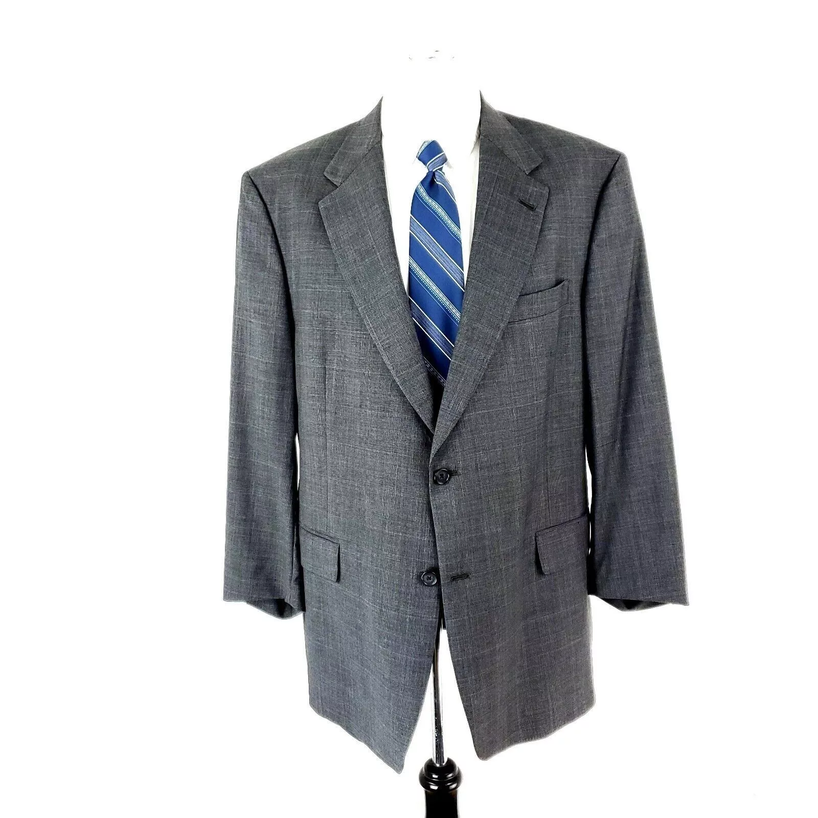 Hart Schaffner Marx Blazers Hart Schaffner Marx Wool 2 Button Blazer 42R Gray Sharkskin