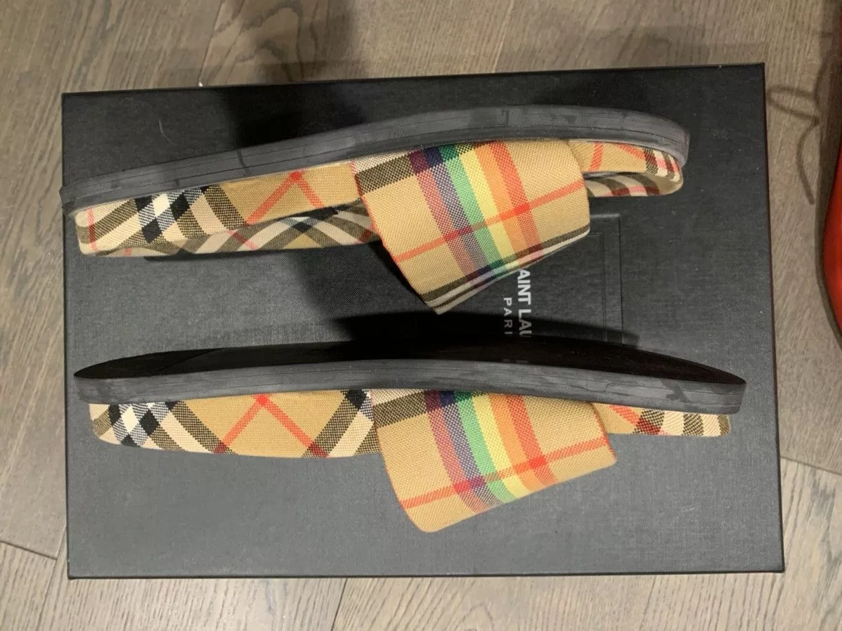 Burberry Sandals Burberry slipper rinbow color Brown