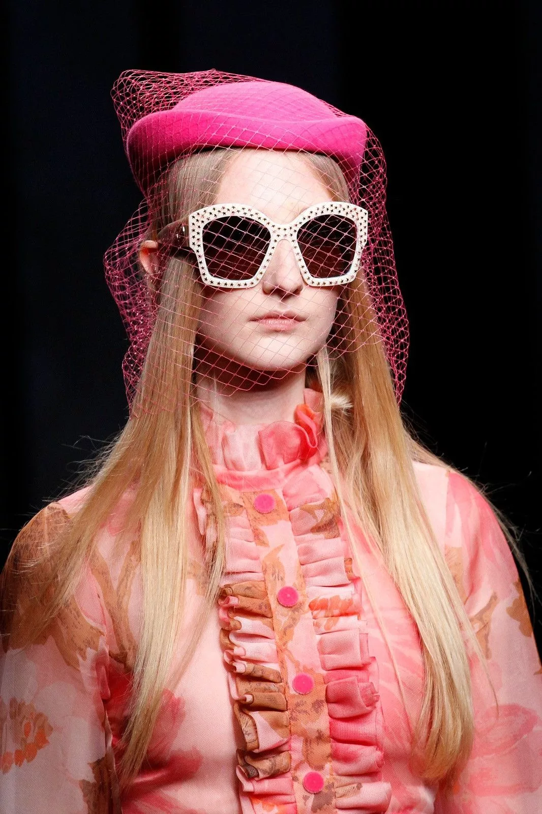 Gucci Hats Gucci runway rare hat Pink