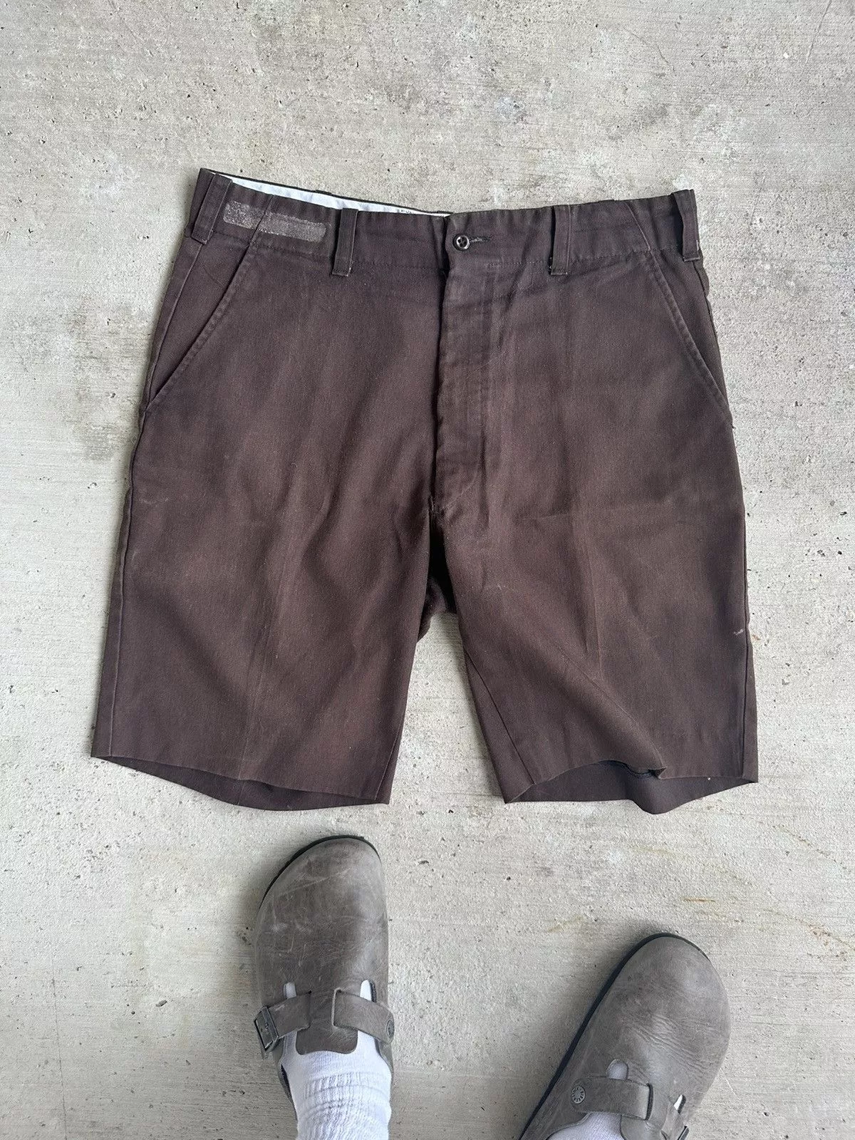 Vintage Shorts Vintage Work Wear Corporation Shorts Brown Streetwear