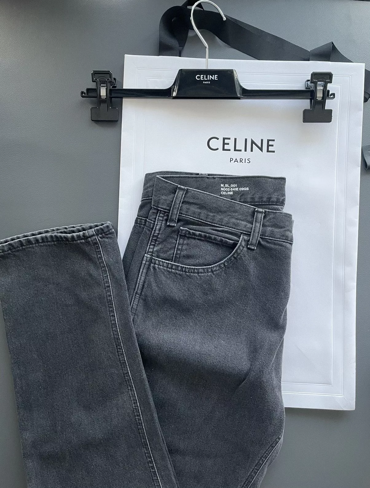 Celine Denim Celine × Hedi Slimane Sold Out Super Rare Brand NEW HEDI Slimane 19FW Runway Denim Black