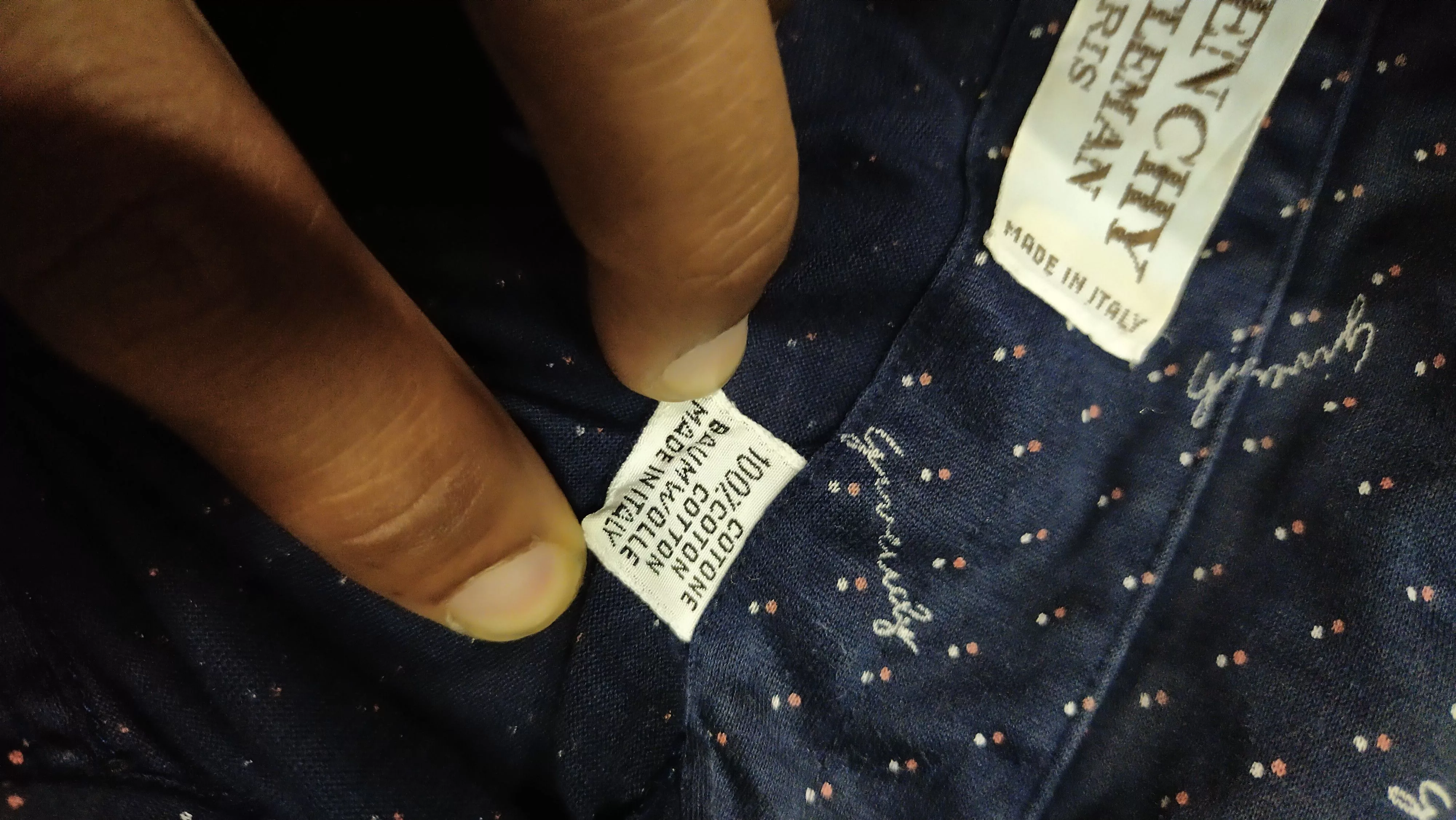 Givenchy Polos VINTAGE X GIVENCHY MONOGRAM POLO SHIRTS Blue