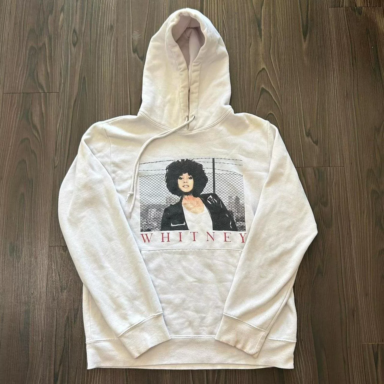 Vintage Sweatshirts Vintage Whitney Houston Graphic Hoodie White