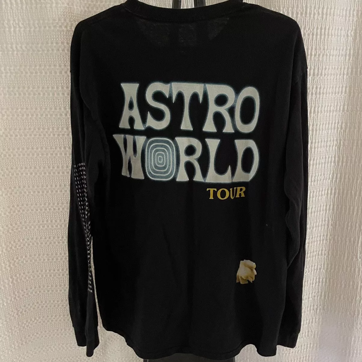 Travis Scott Long Sleeve T Shirts Travis Scott Astroworld Long Sleeve T-shirt Black