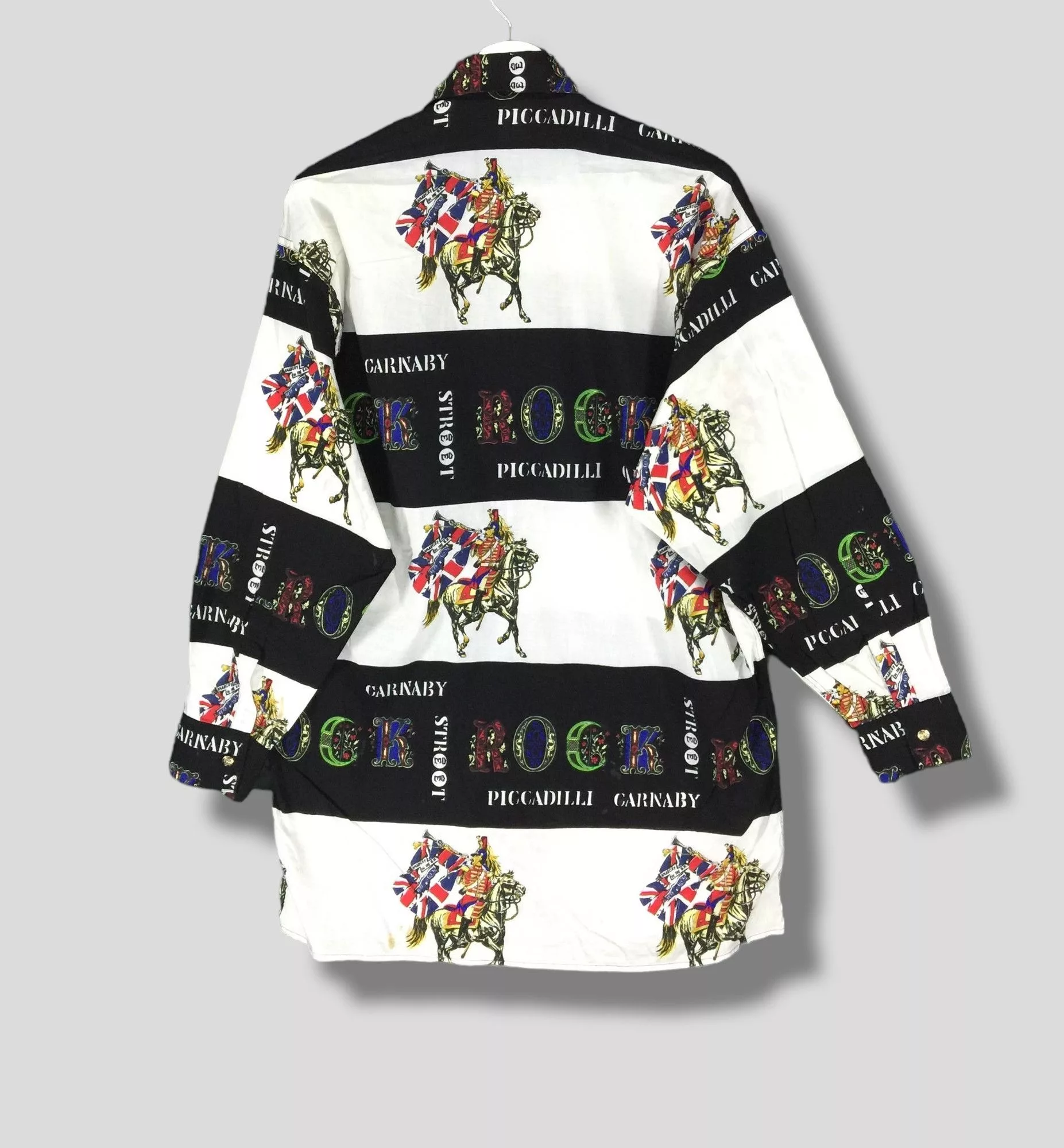 Designer Shirts Button Ups Designer × Versace × Versace Jeans Couture Vintage Versace jeans couture carnaby street button up shirt Gray