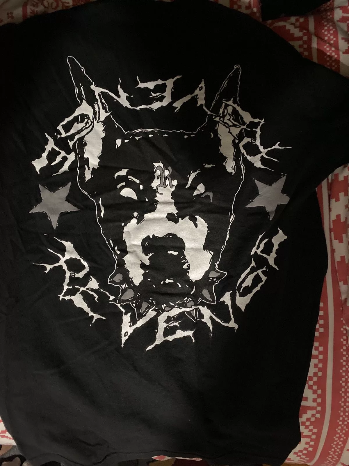 Revenge Short Sleeve T Shirts Revenge Zillakami dog tee Black