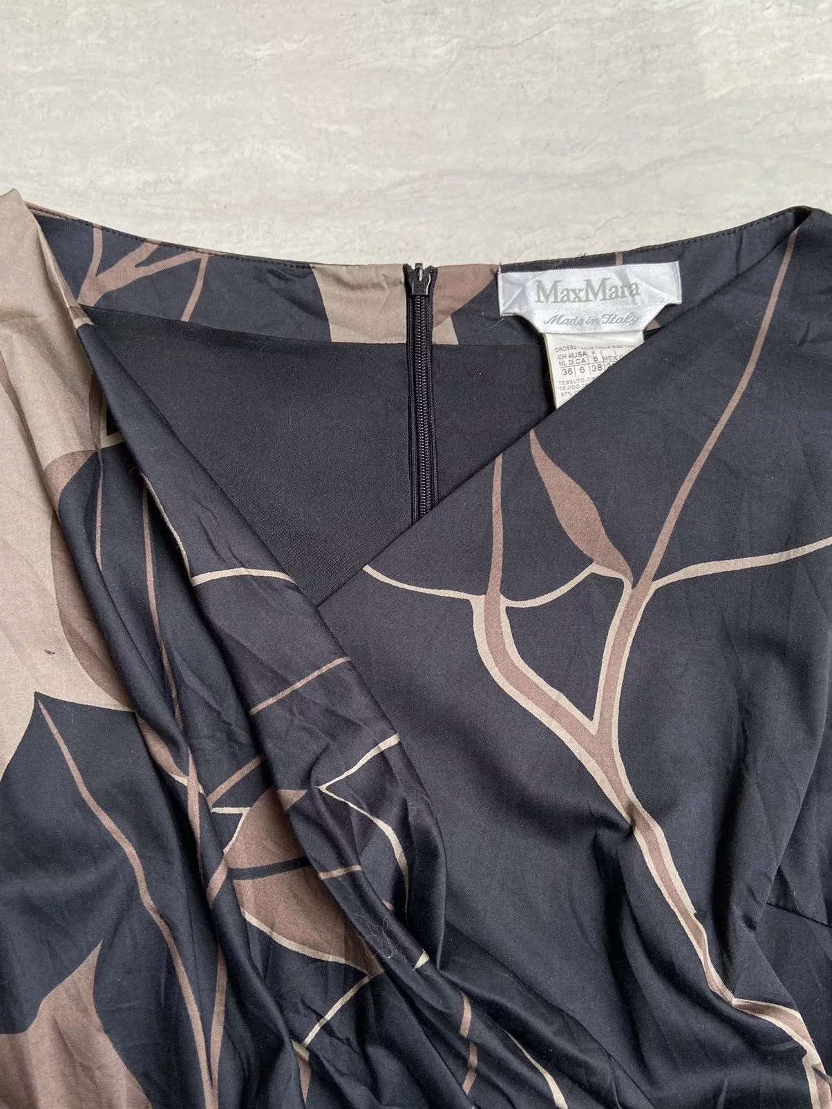 Max Mara Midi Dresses MAX MARA Patterned Dress Brown