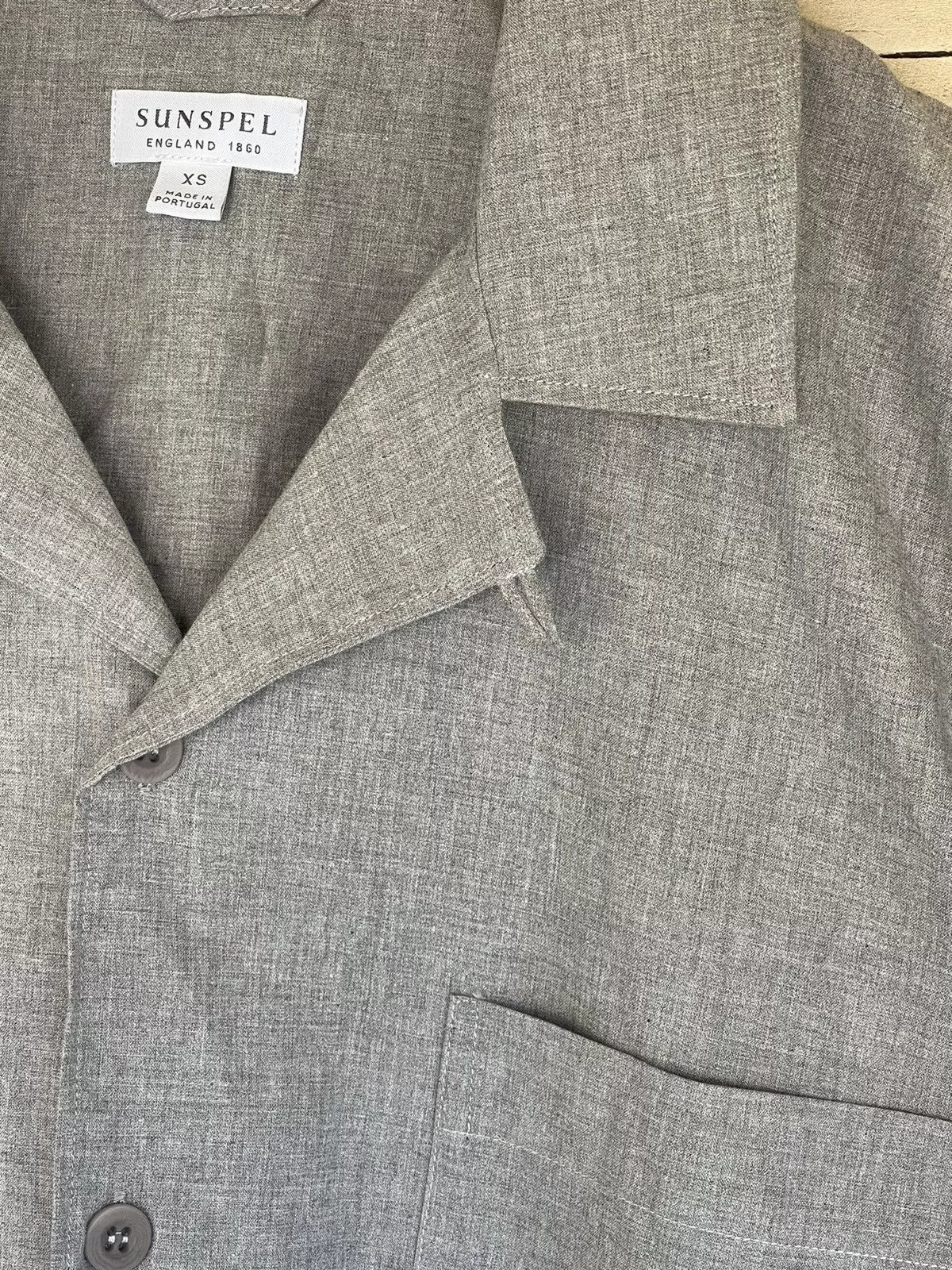 Sunspel Shirts Button Ups Sunspel grey light cotton shirt overshirt style Gray