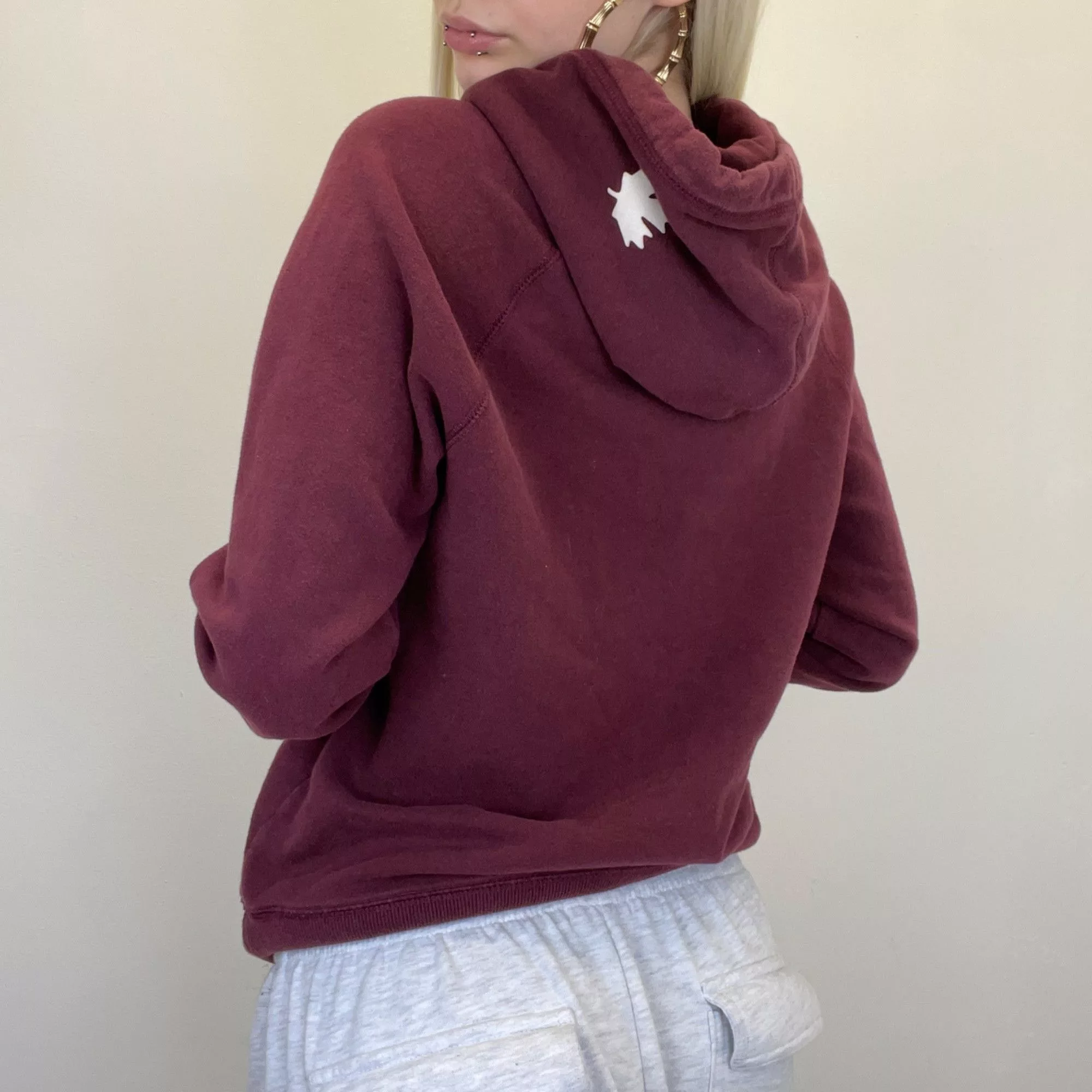 Roots Hoodies S - Roots Maroon Red Hoodie