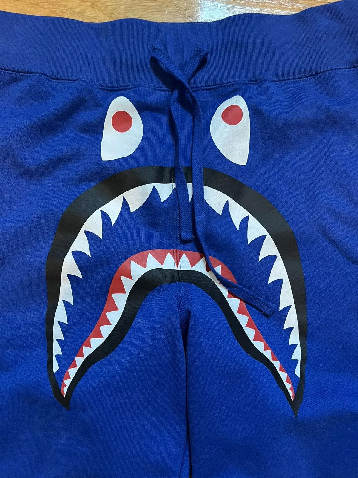 Bape Shorts BAPE Blue Shark Sweat Shorts (Size M)