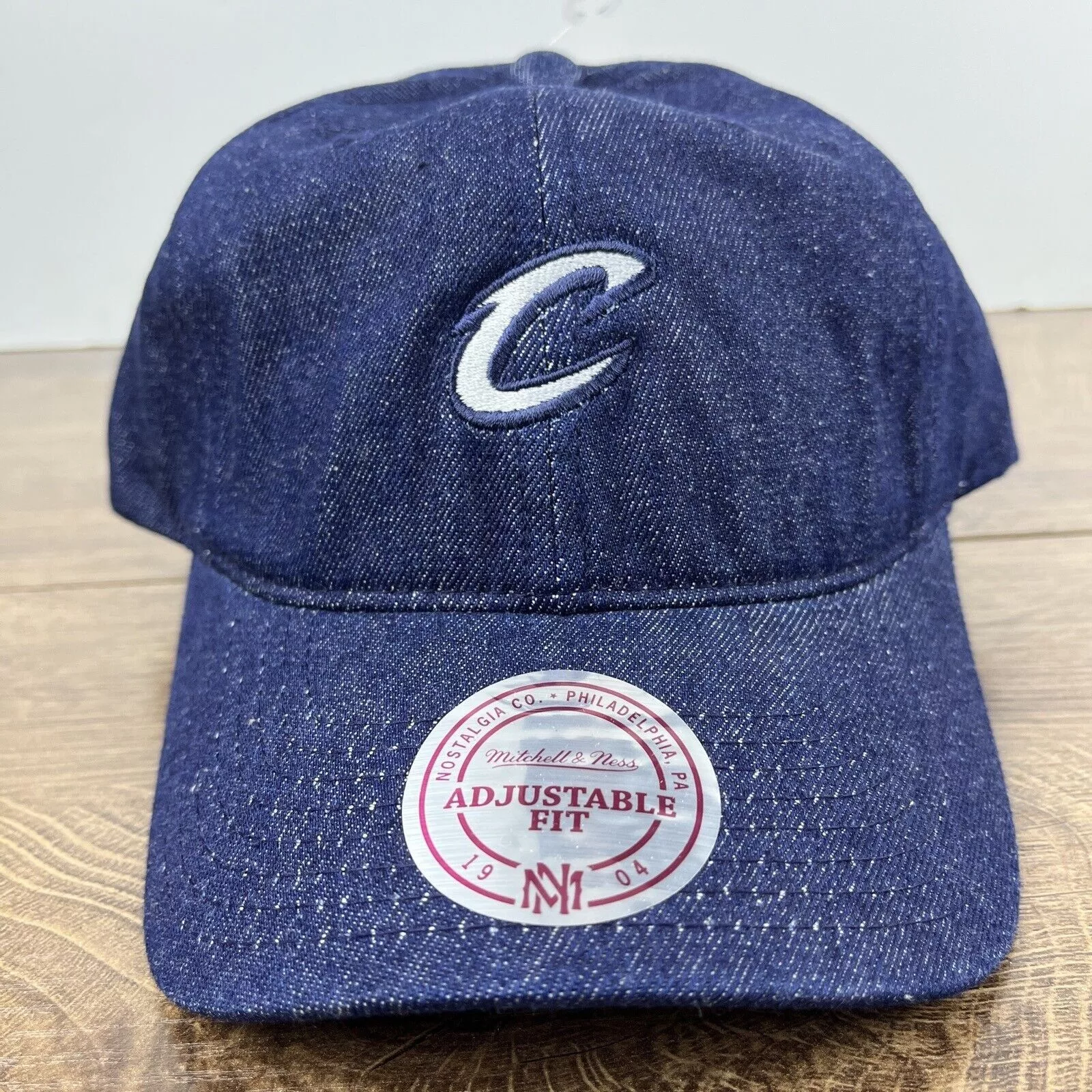 Mitchell & Ness Hats Cleveland Cavaliers Hat NBA Mitchell & Ness Blue Hat Adjusta