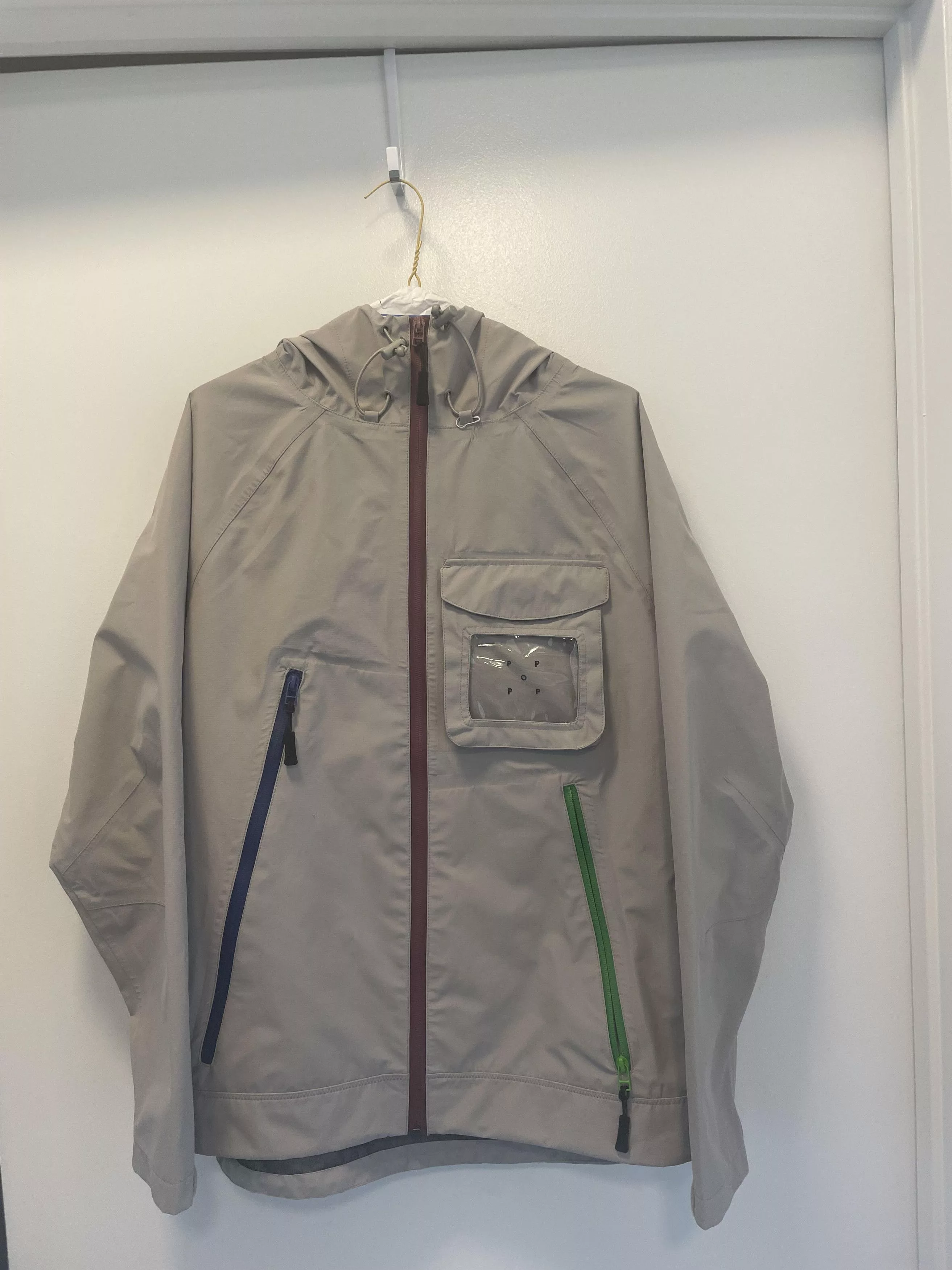 Pop Trading Company Light Jackets Pop Trading Company Pop Oracle Jacket Drizzle Gray