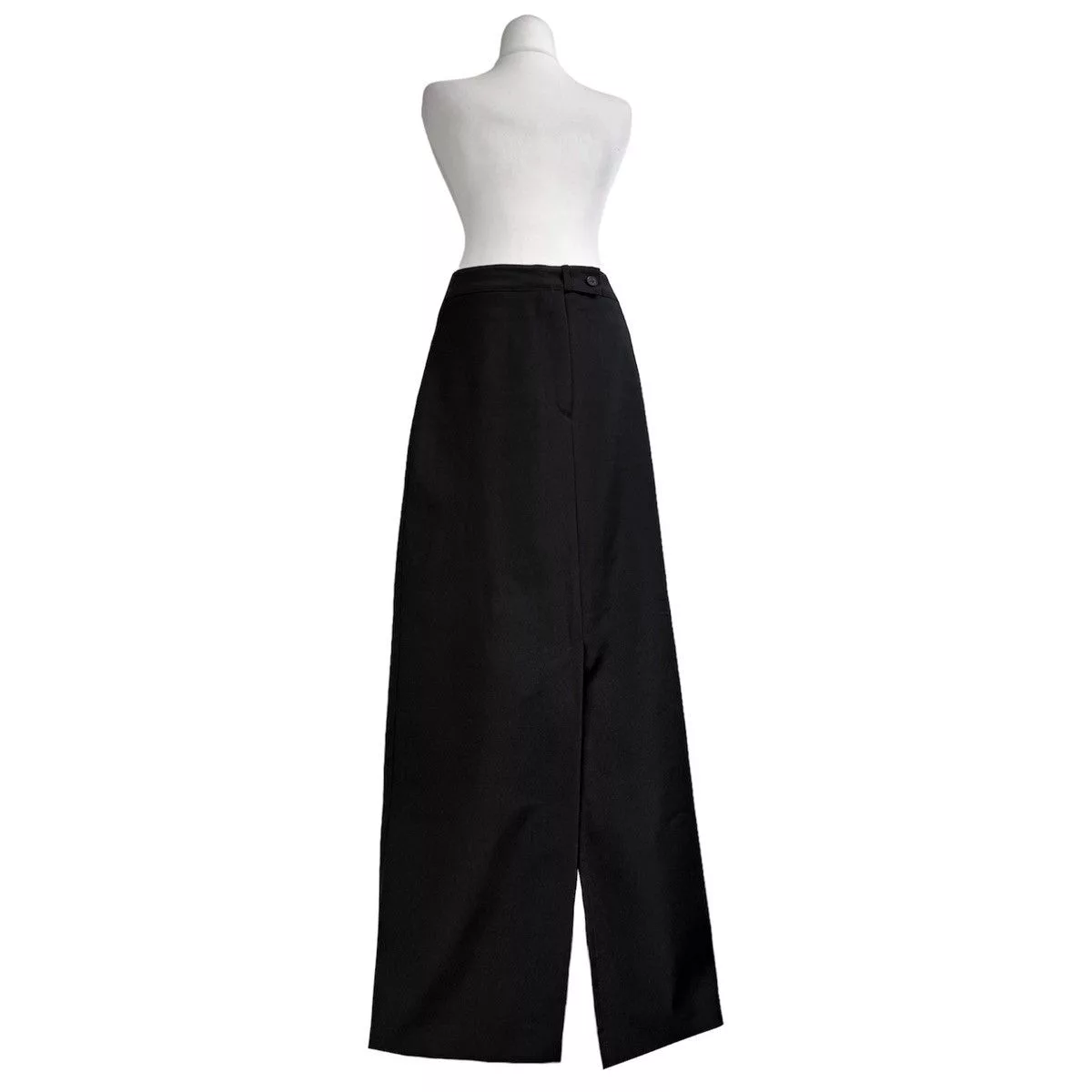 Vintage Maxi Skirts Vintage Office siren long classy skirt with a slit Black Avant-Garde