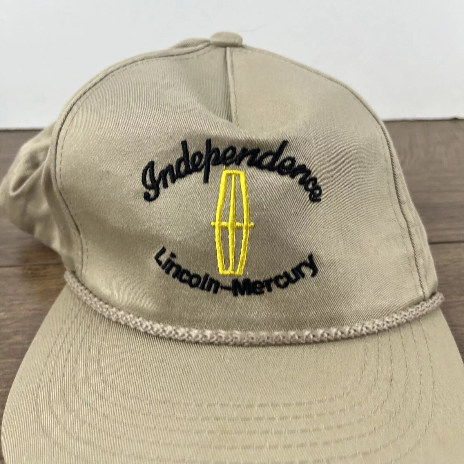 Other Hats Other Independence Lincoln Mercury Hat Brown Adjustable Hat Tan Ad
