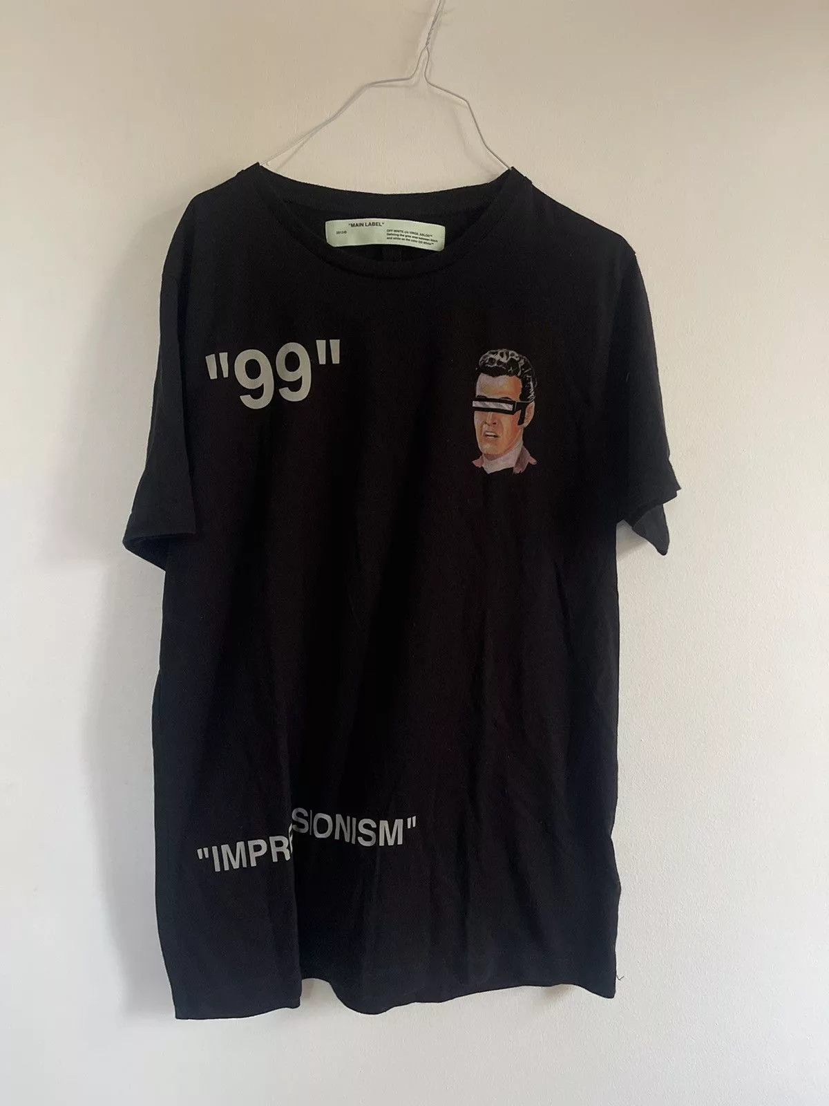 Off-White Short Sleeve T Shirts Off-White Off white Impressionism Vampire TEE Black
