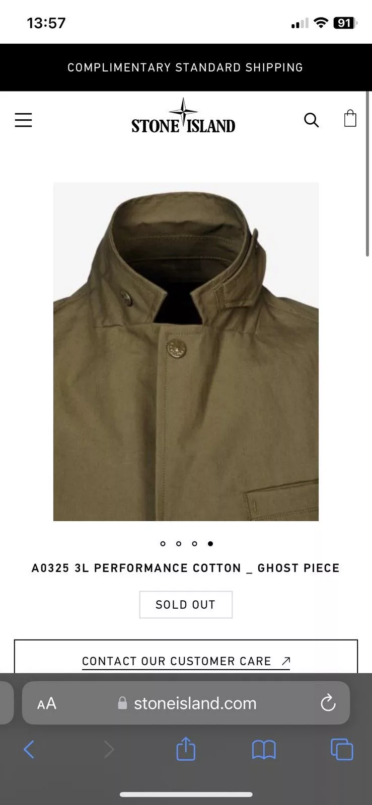 Stone Island Light Jackets Jacket Stone Island A0325 Green