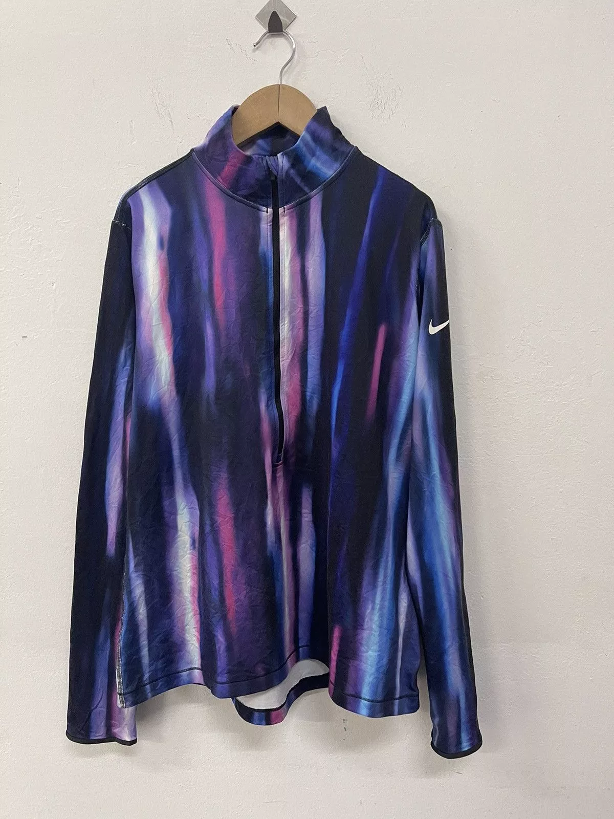 Nike Sweaters Nike Dri Fit Pro Hyperwarm Arora purple Half Zip Pullover Multi Sportswear