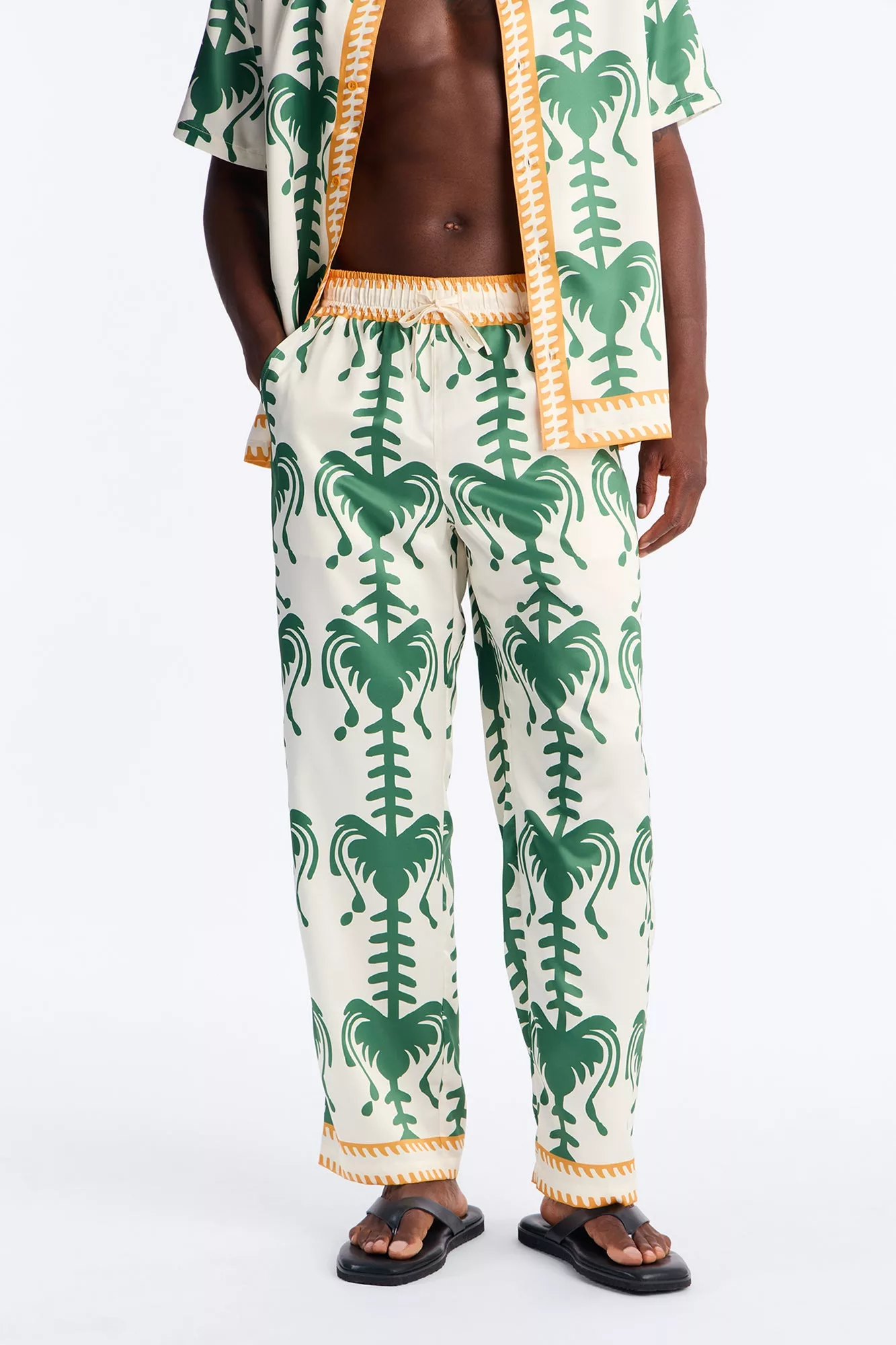 Doros Straight Pant - Green/combo