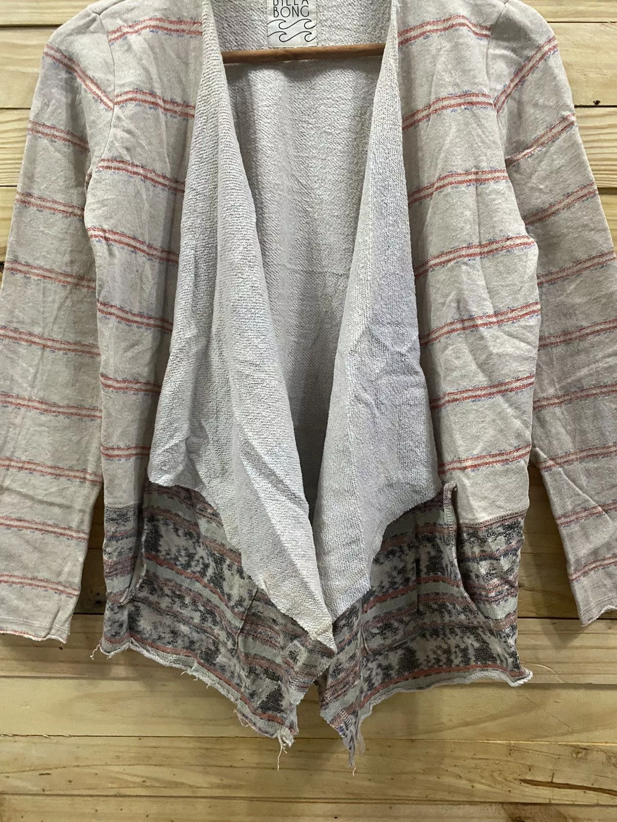 Billabong Jackets Billabong no closure stripes jacket Pink Vintage
