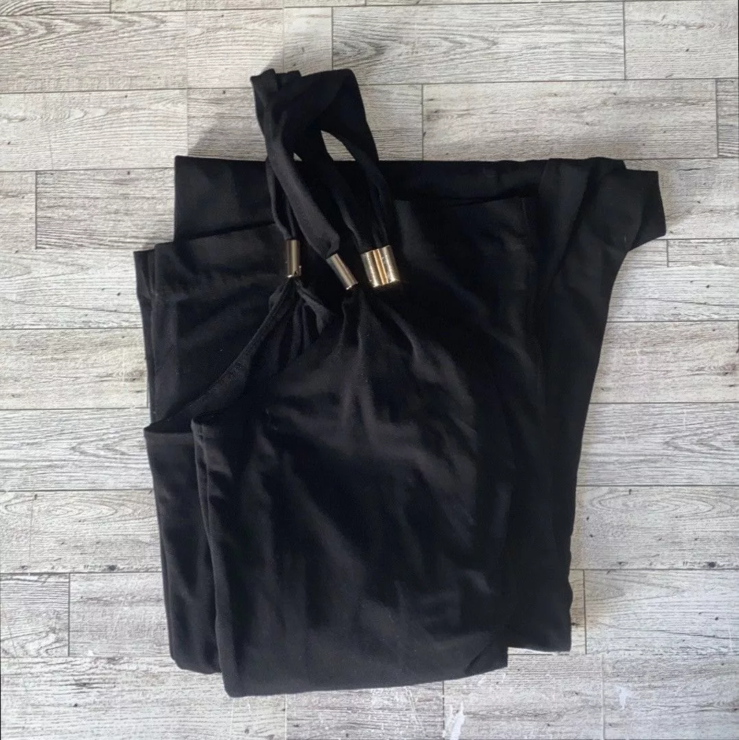 Jennifer Lopez Jumpsuits Jennifer Lopez JLO, Solid Racerback, Full Length, Sleeveless Jumpsuit Black
