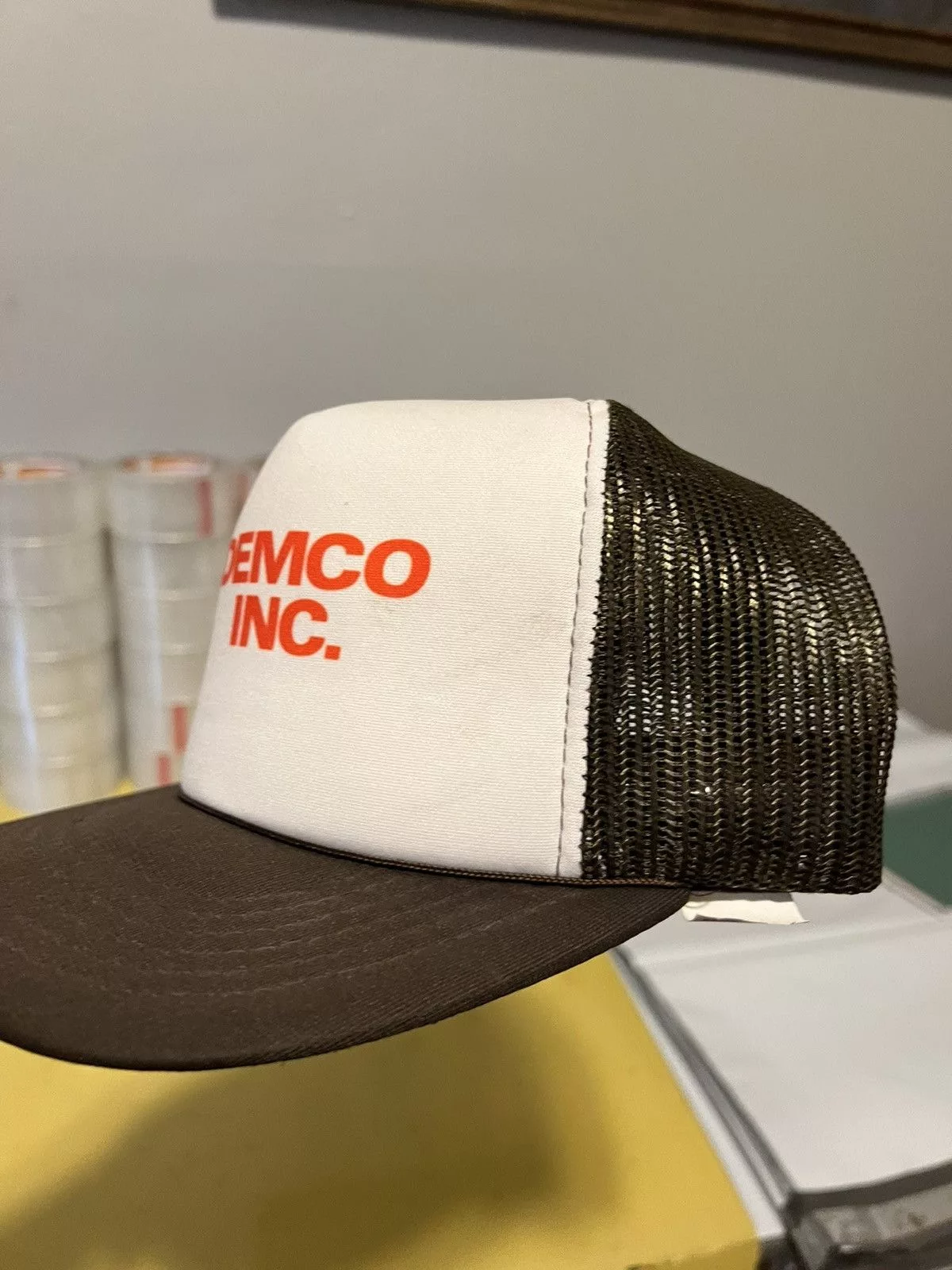 Vintage Hats Vintage Trucker Hat Brown