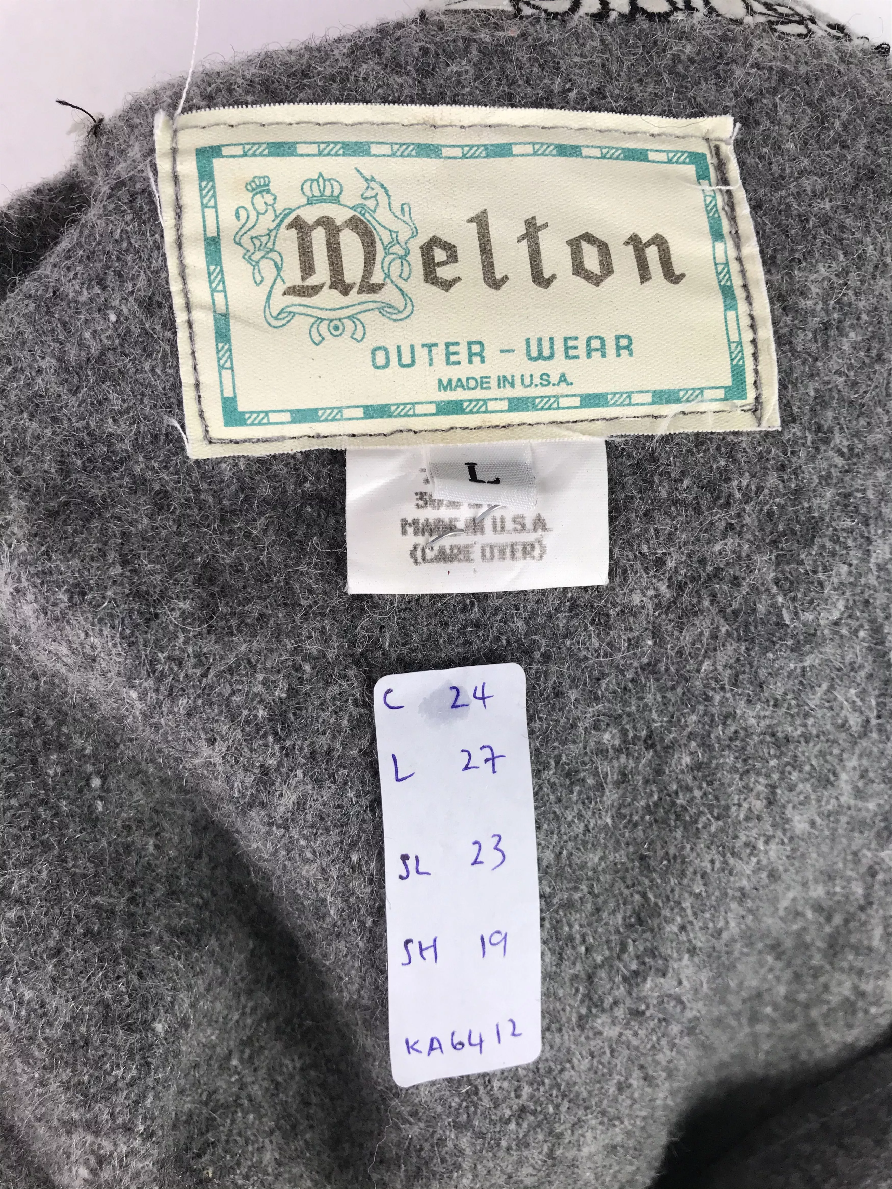Vintage Light Jackets Vintage Melton Wool Jacket Luxury design Multi