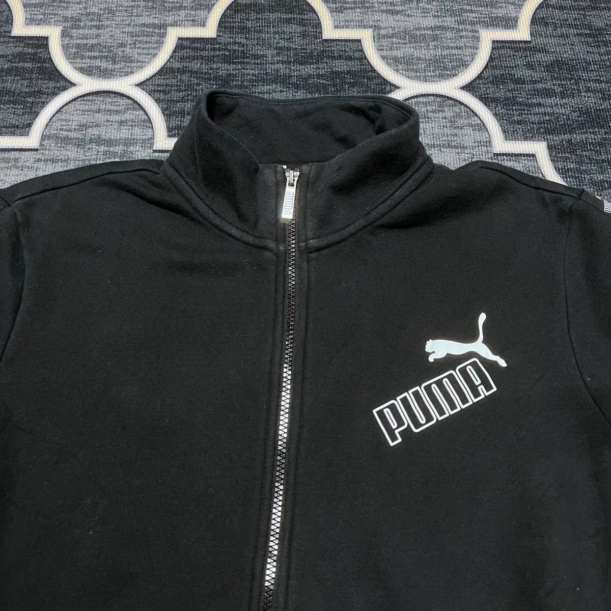 Puma Sweaters Knitwear PUMA SIDETAPED JACKET Black