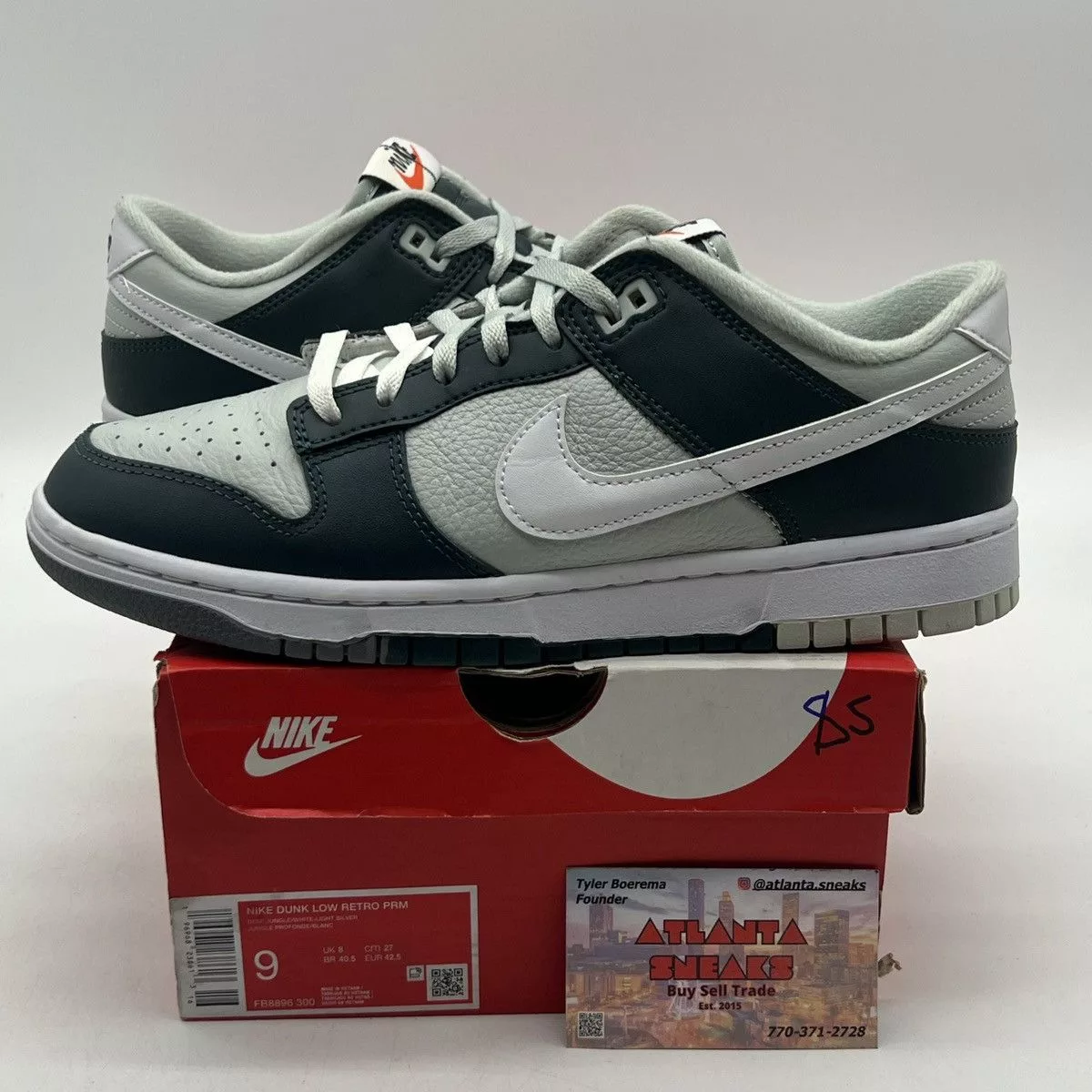 Nike Low Top Sneakers Nike dunk low split deep jungle Green