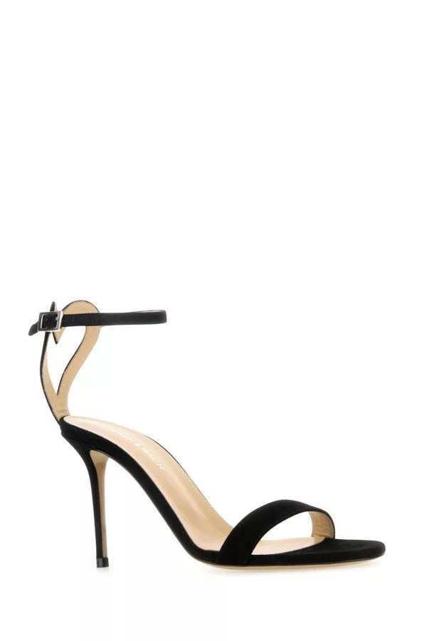 MACH & MACH Sandals MACH & MACH Black Suede Sandals Multi