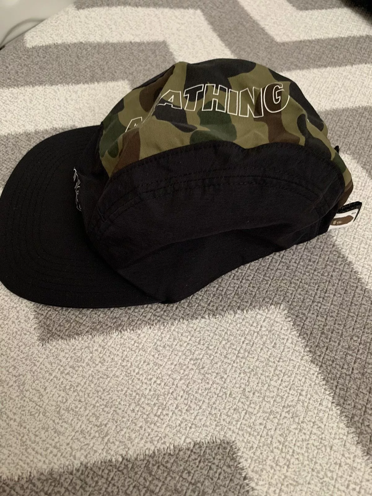 Bape Hats Bape 1st Camo Jet Cap Black