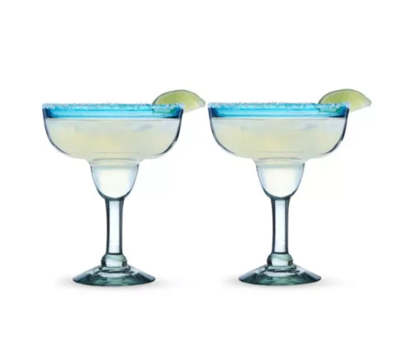 Primavera Recycled Margarita Glass Set