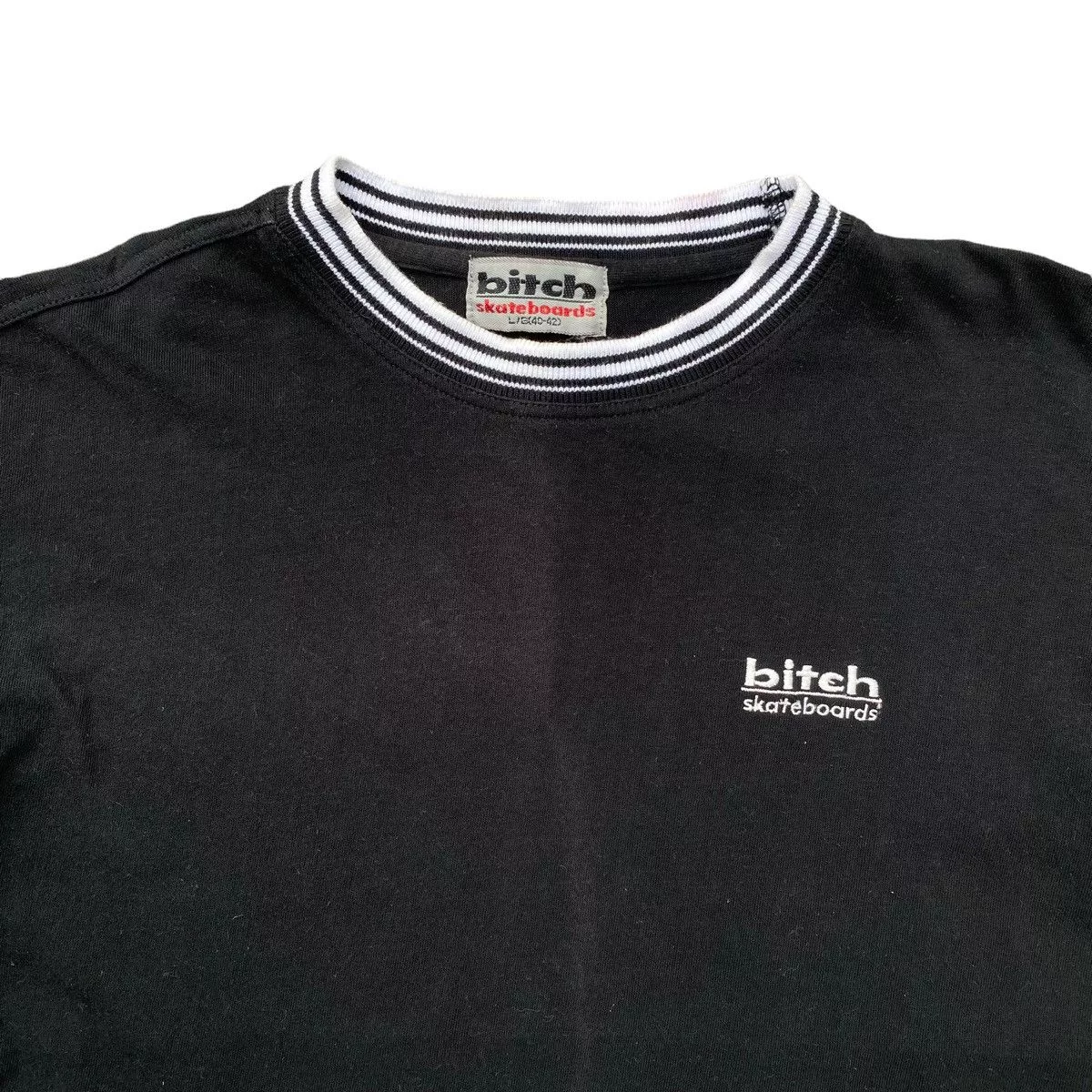 Vintage Short Sleeve T Shirts Bitch Skateboards Vintage Shirt. #W Black