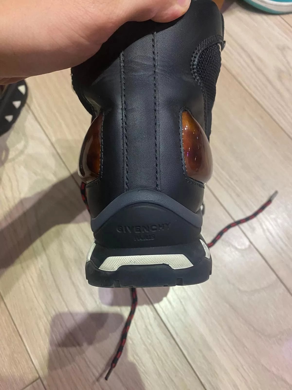 Givenchy Boots Givenchy Leather Hiking Boots Black