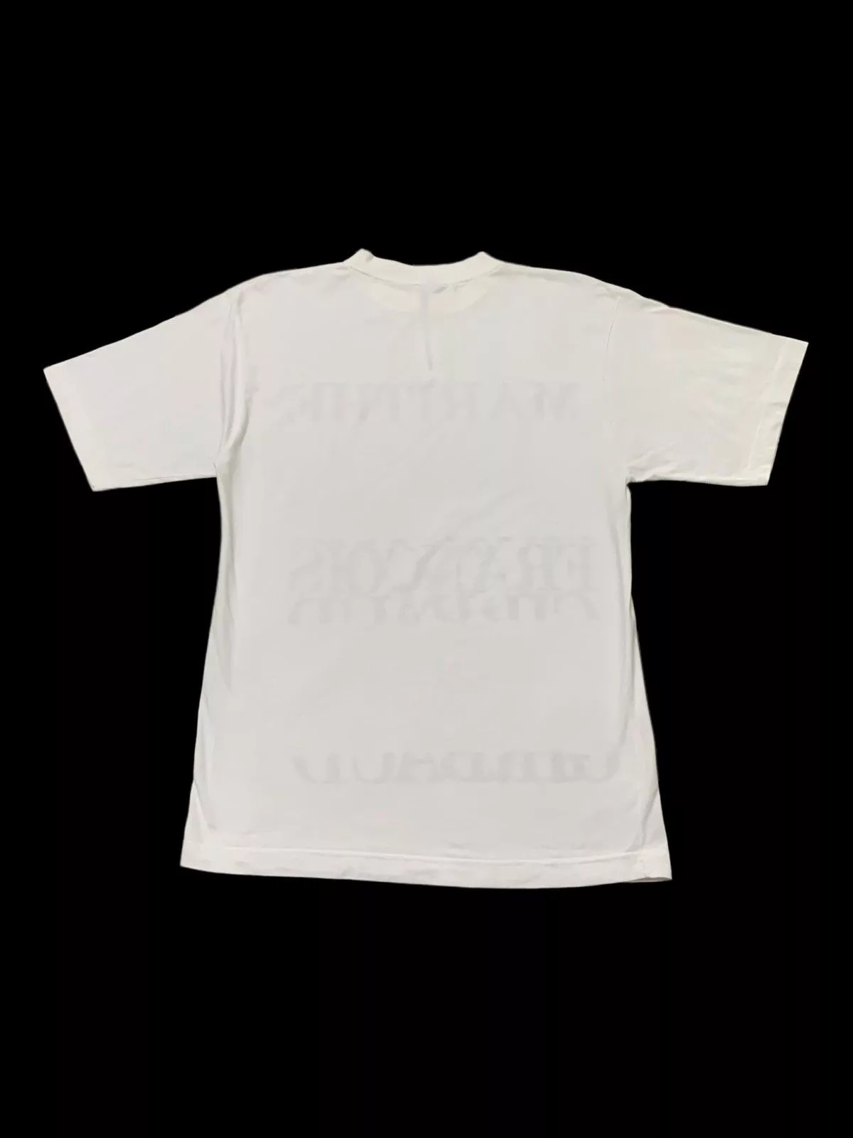20471120 Short Sleeve T Shirts 20471120 × Marithe + Francois Girbaud Marithe Francois Girbaud Trompeil Zipper Neck TShirt White