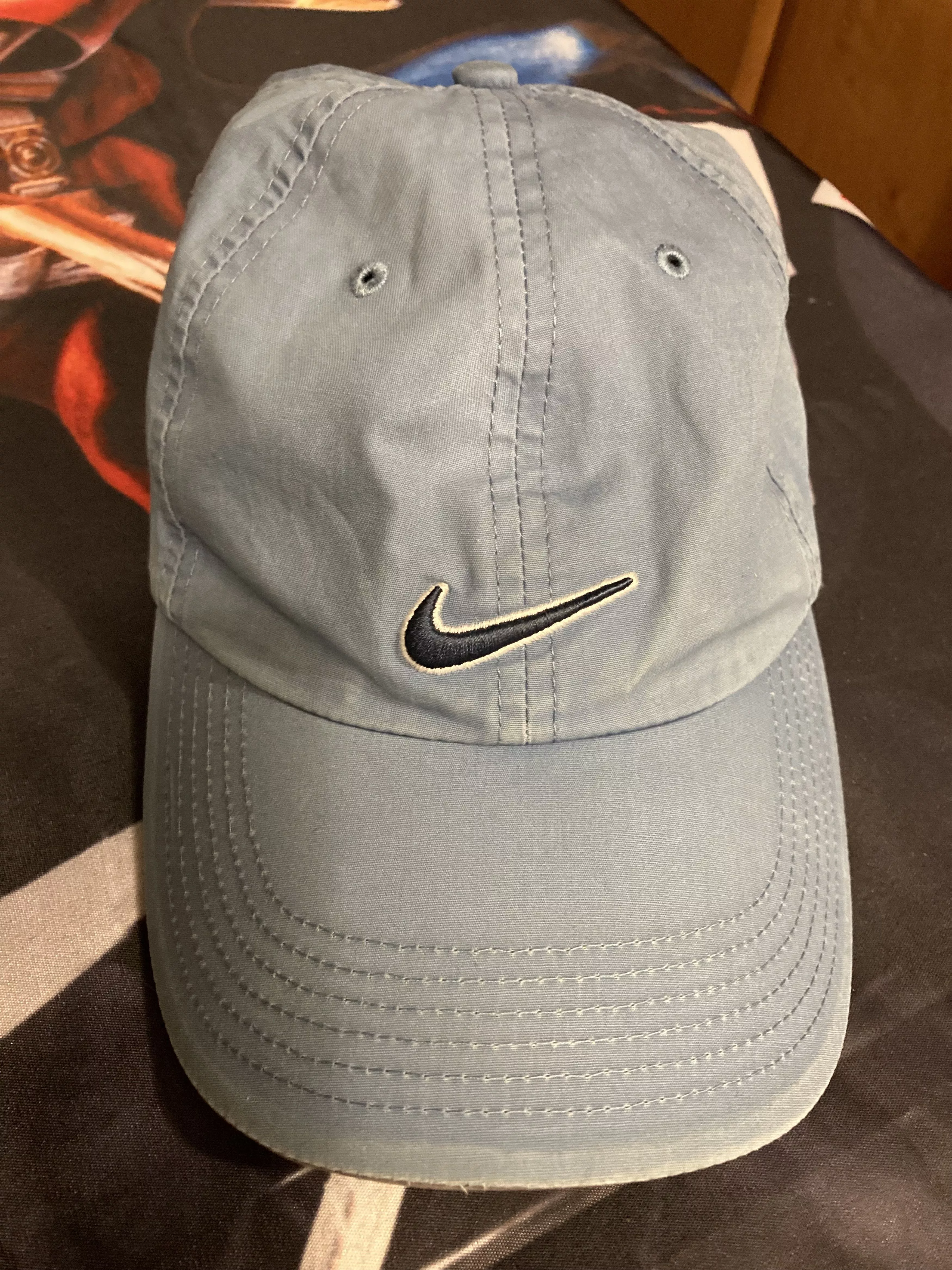 Nike Hats Nike × Vintage Nike Air Swoosh Vintage Baseball Cap Blue Streetwear