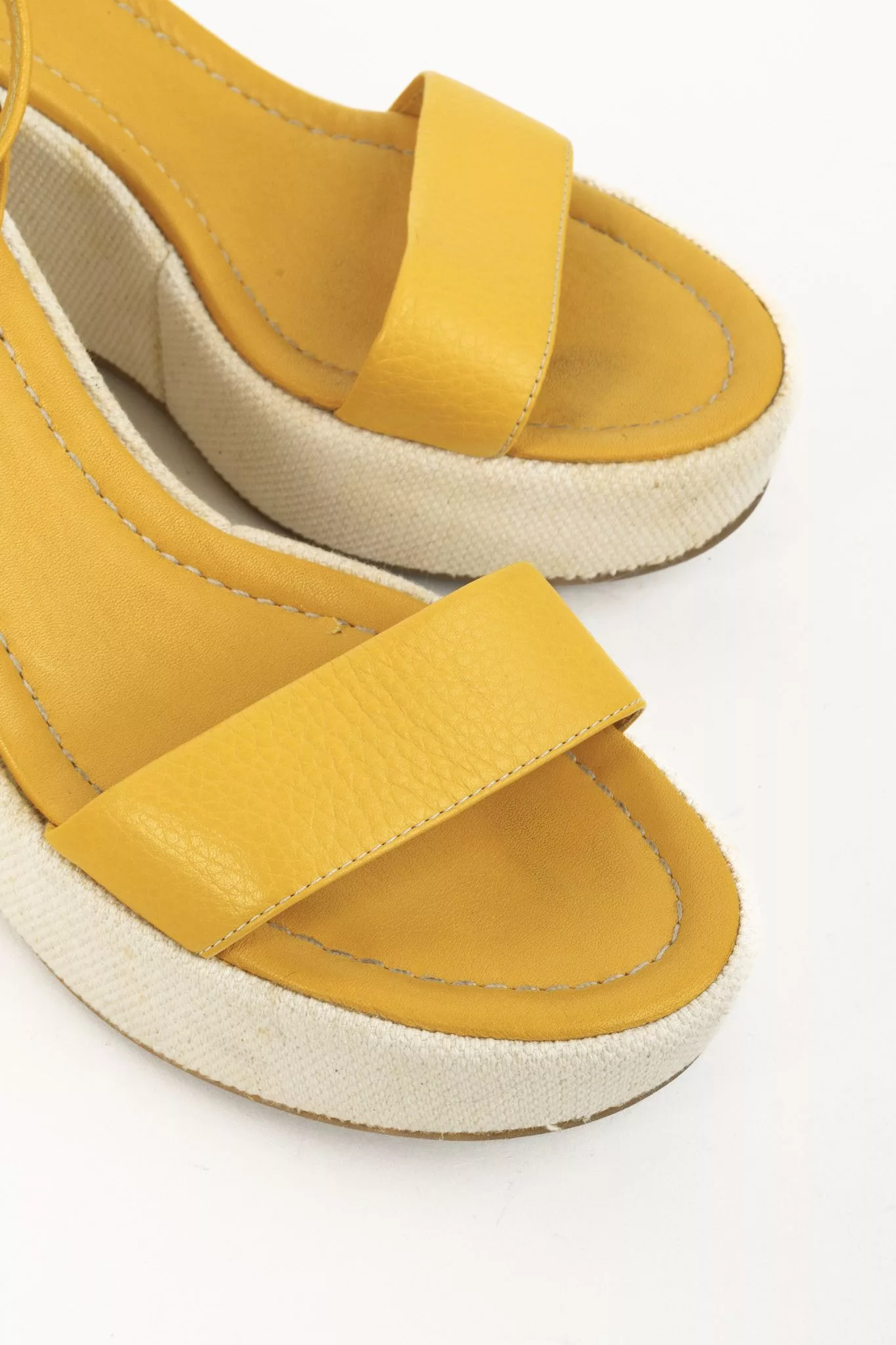 Prada Sandals Prada Yellow Platform Beach Theme Espadrille Sandals