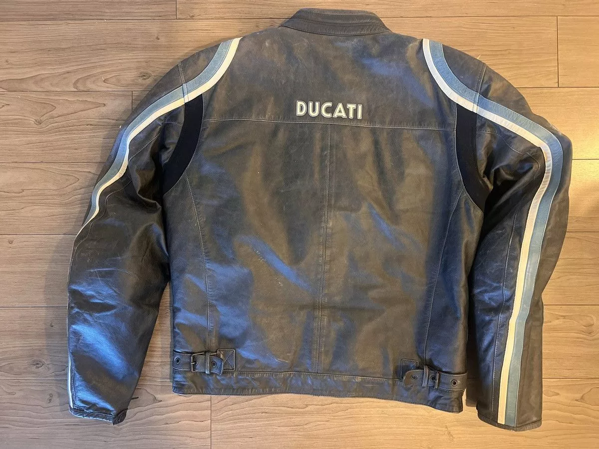 Ducati Leather Jackets Ducati old times limited meccanica leather jacket 52 Large Red