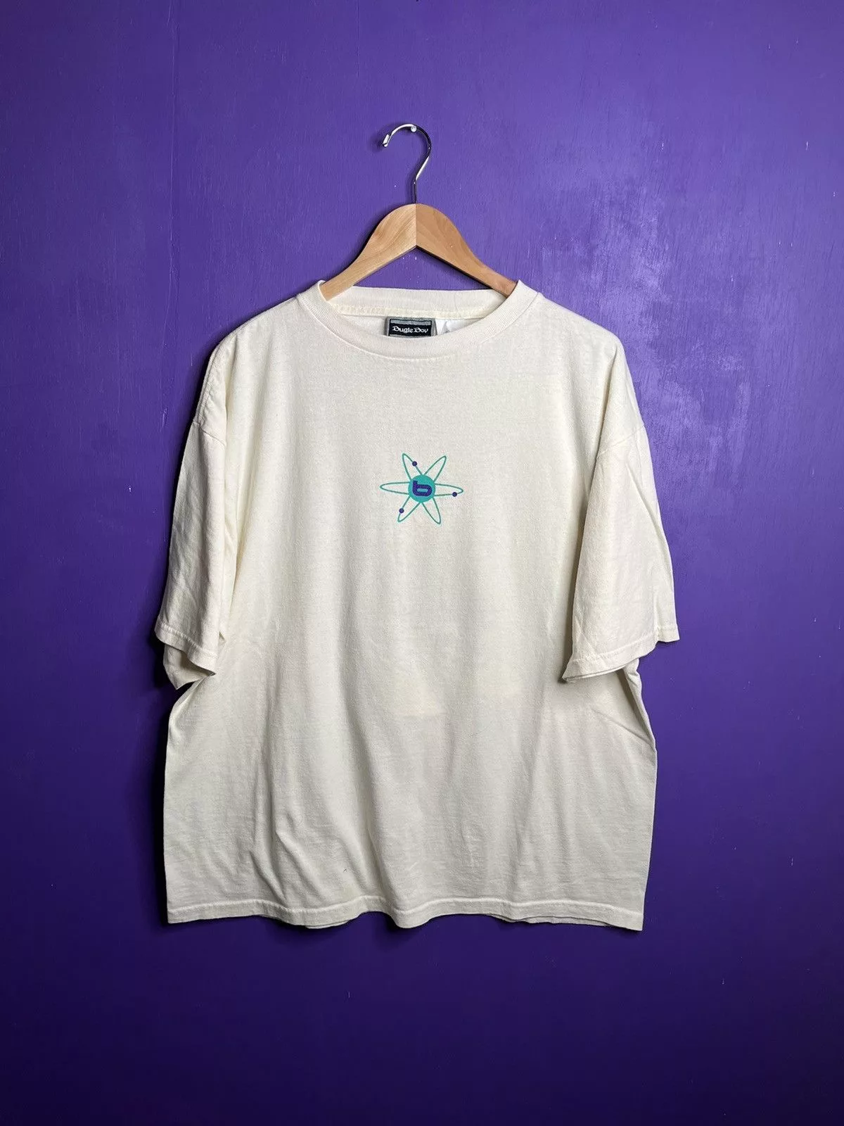Bugle Boy Short Sleeve T Shirts Bugle Boy × Vintage Vintage 90s Bugle boy alien logo t-shirt White