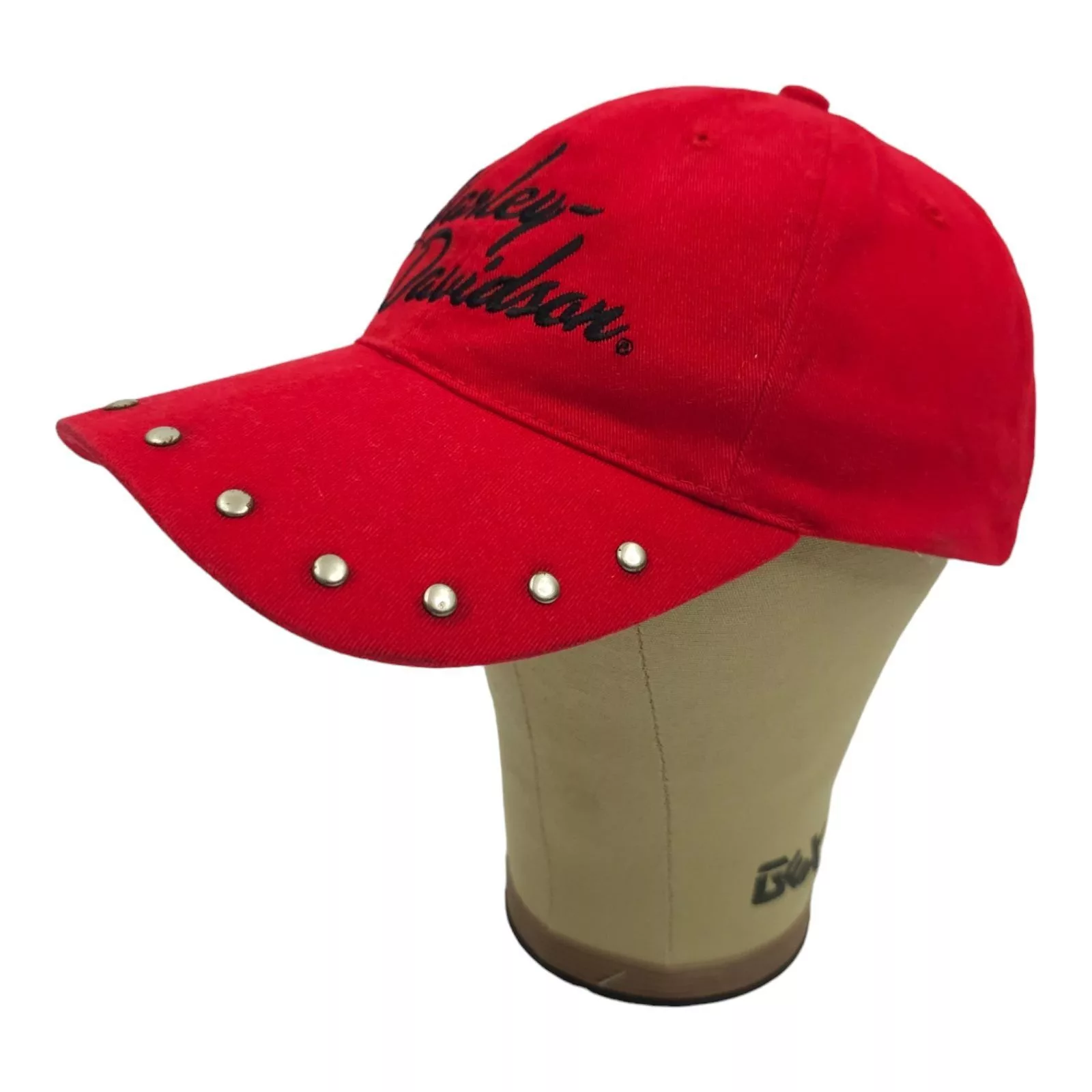 Harley Davidson Hats Harley Davidson Embroidered Red Adjustable Tuck Strap Cap
