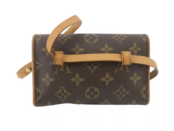 Louis Vuitton Belt Bags Louis Vuitton Pochette Florentine Monogram Canvas Belt Bag Brown