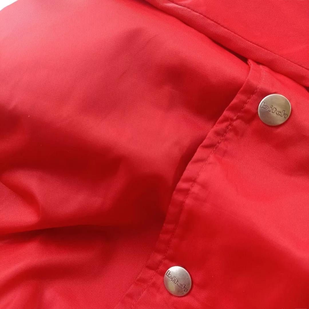 Other Light Jackets Other Vintage 90s Bitch Skateboard Coach Jacket Red