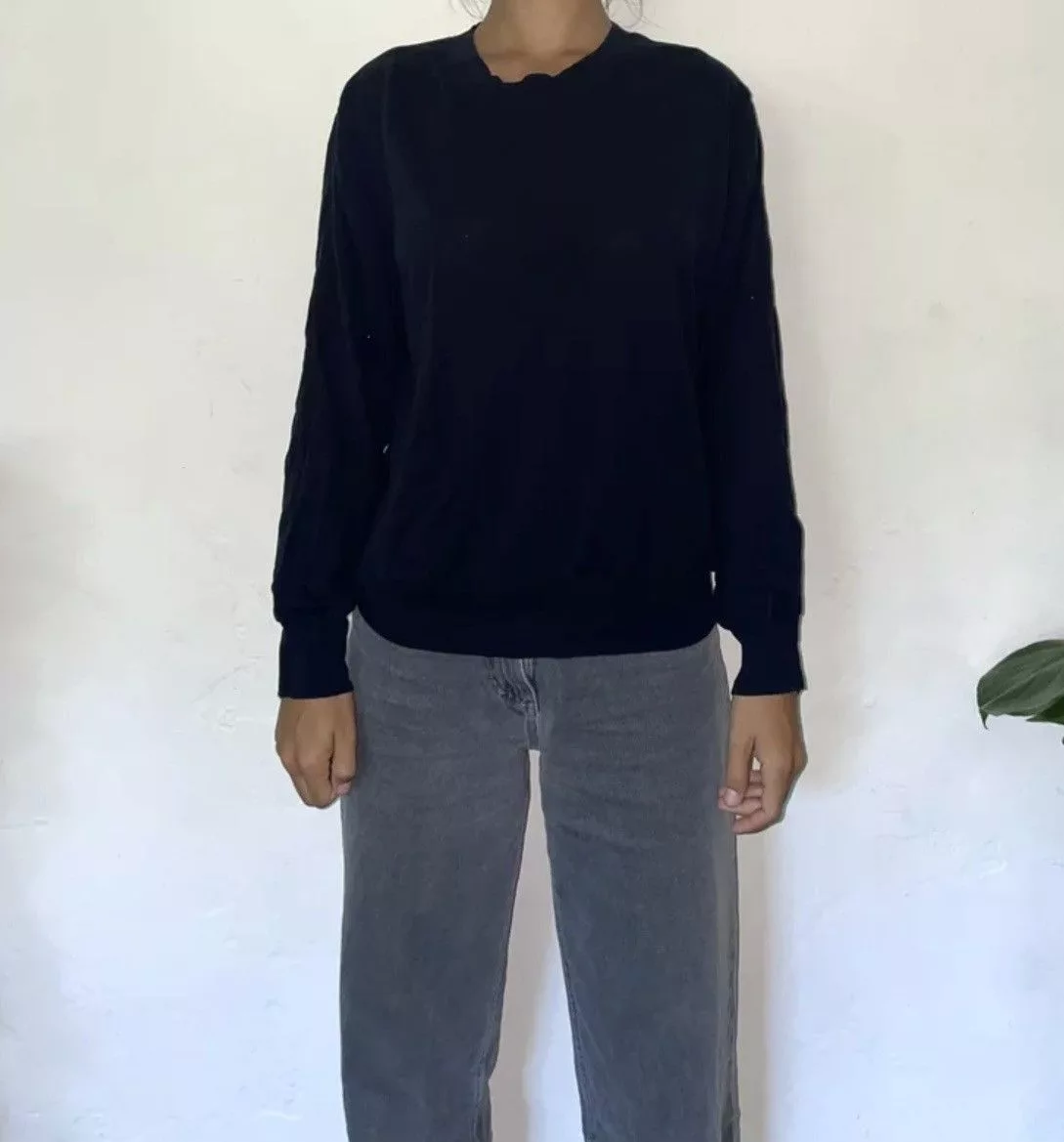 Dries Van Noten Sweaters Dries Van Noten Navy Crewneck Pullover Blue