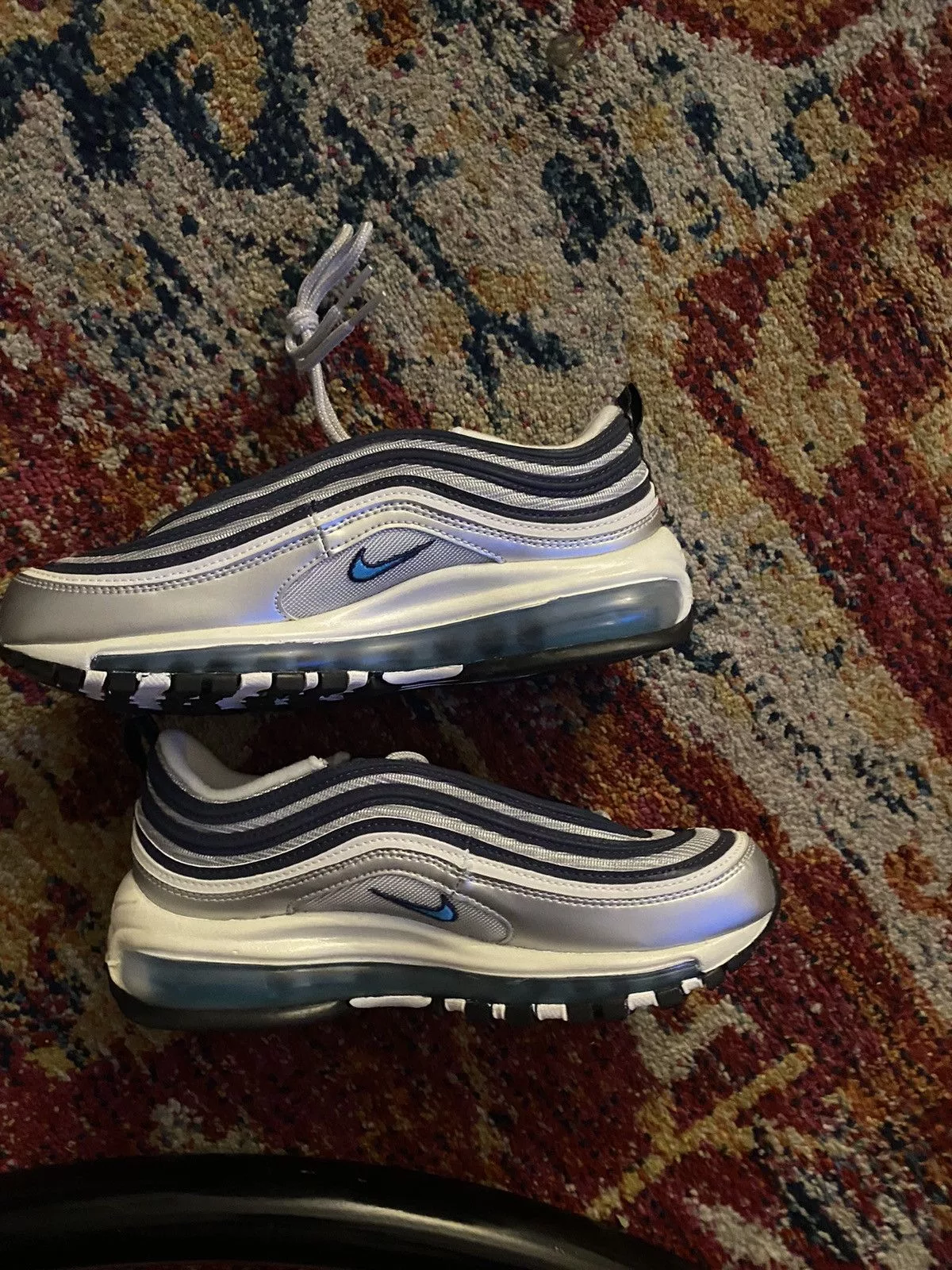 Nike Low Top Sneakers Nike Air Max 97 OG Metallic Silver Chlorine Blue