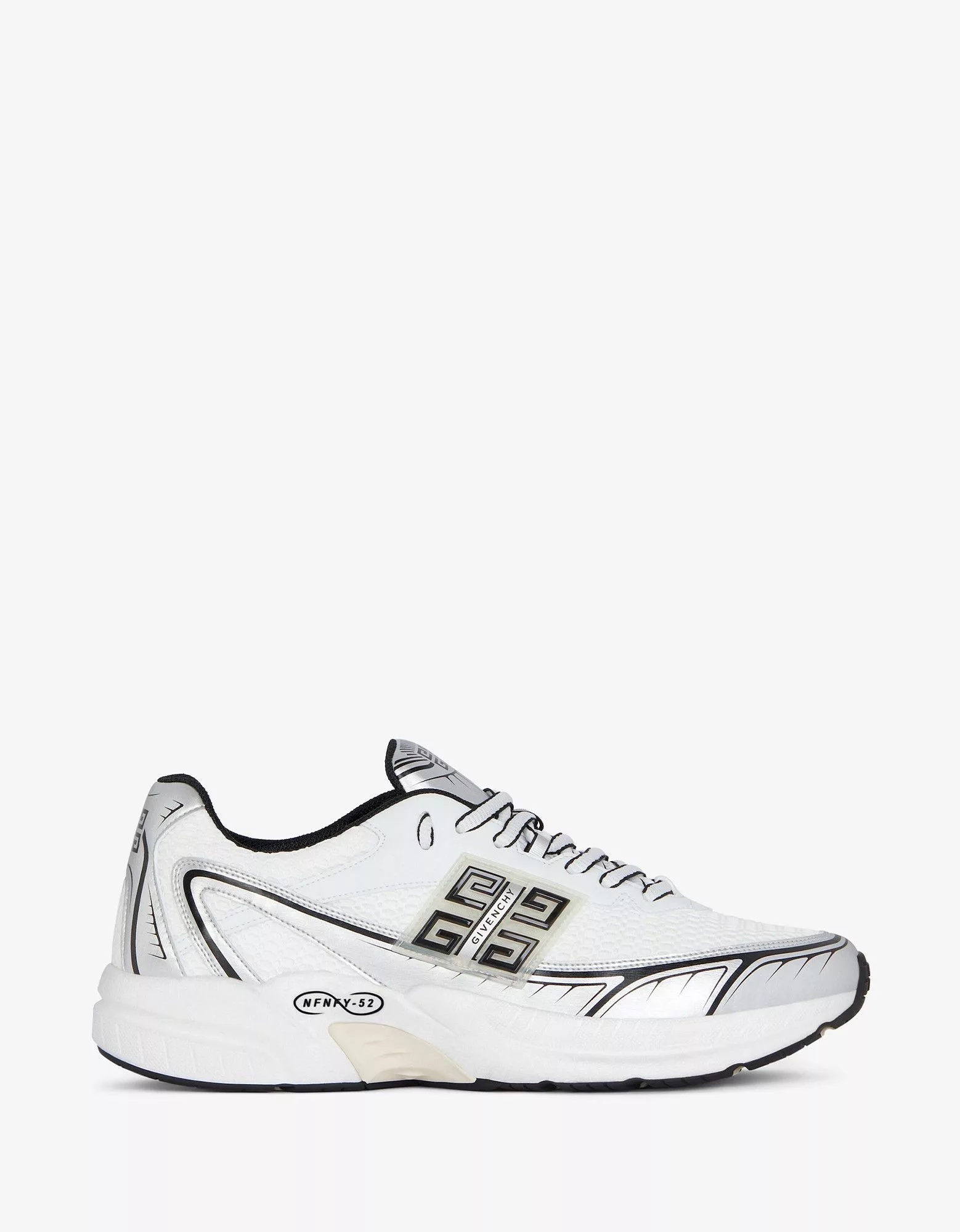 Givenchy Low Top Sneakers Givenchy White and Silver NFNTY-52 Runners