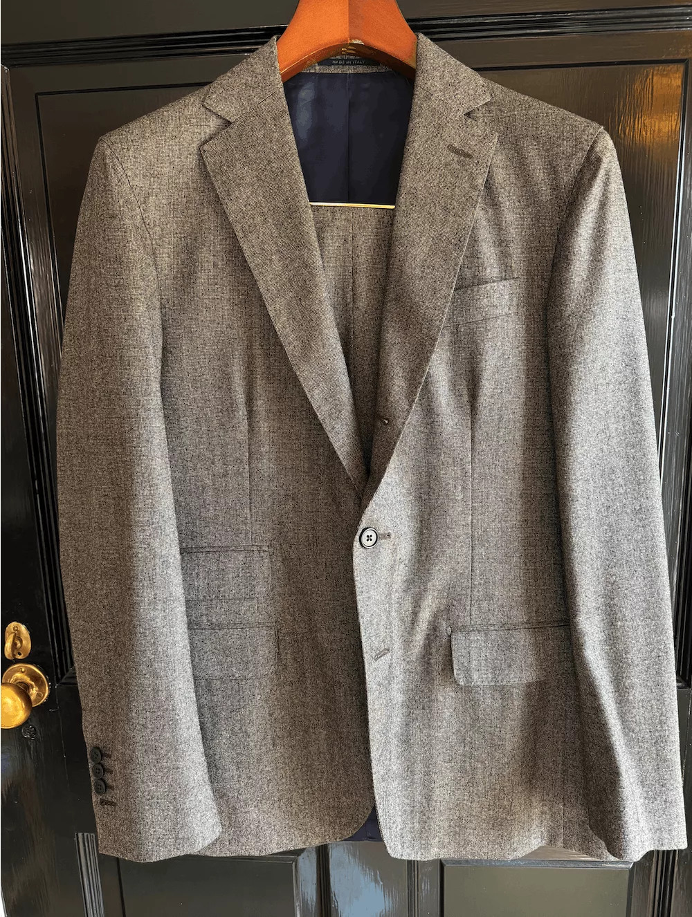 Sid Mashburn Suits Sid Mashburn Brown Tic Weave Flannel Suit 50IT (40R)