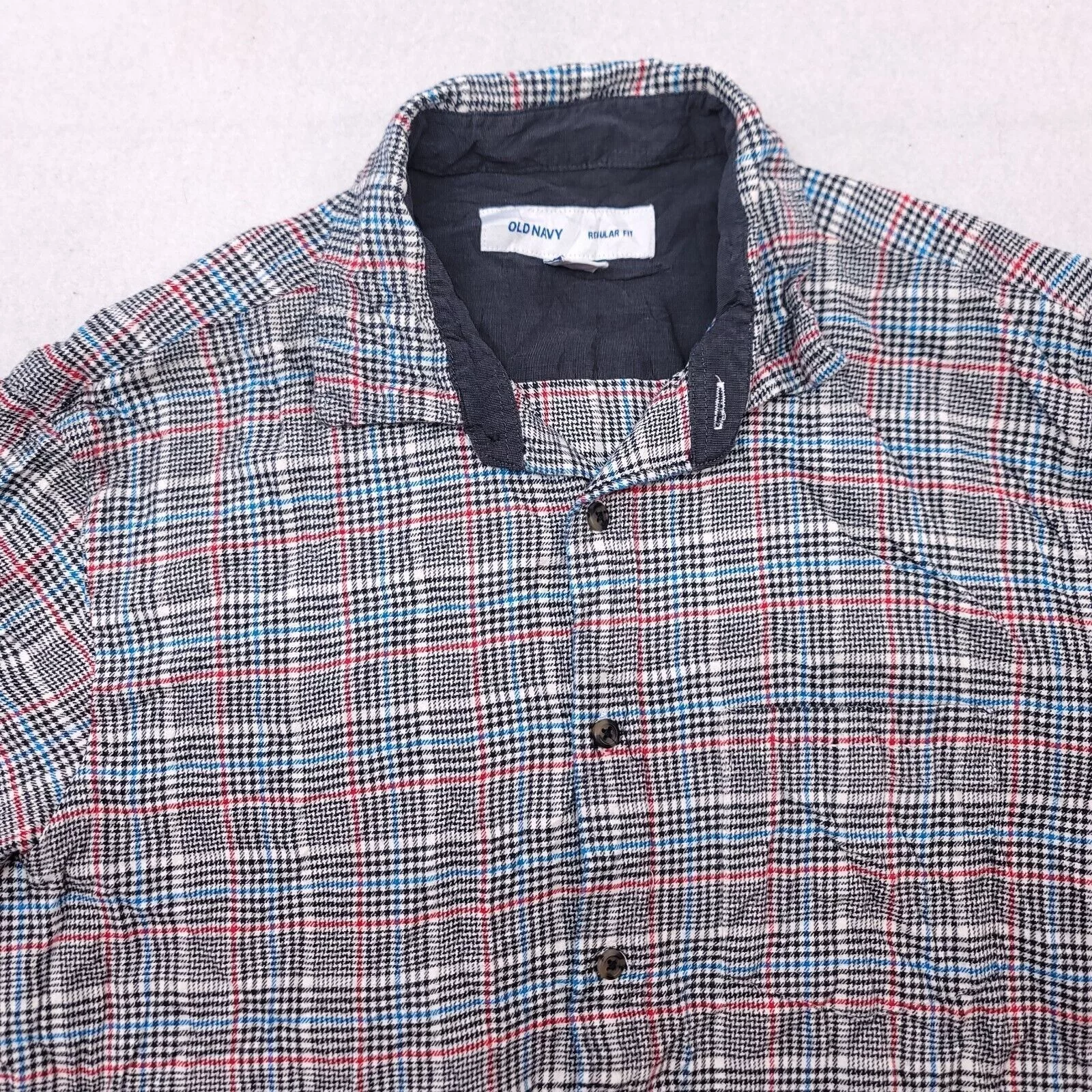 Old Navy Shirts Button Ups Old Navy Tartan Flannel Shirt Mens Size Medium M Blue Red